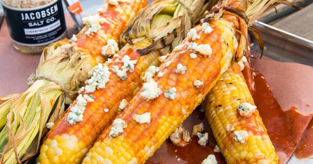 Grilled Buffalo Blue Cheese Corn | Traeger Grills