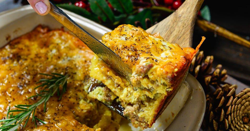 Holiday Breakfast Strata | Traeger Grills