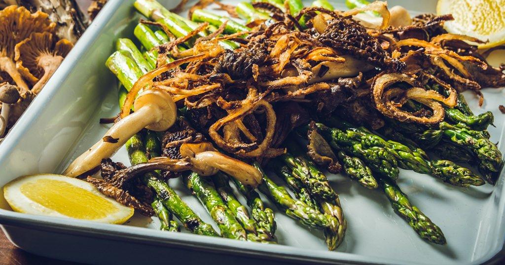 Grilled Asparagus & Wild Mushrooms Recipe - Traeger Grills
