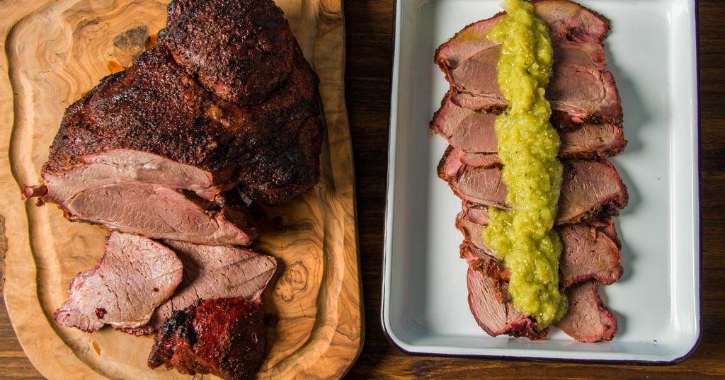 Smoked Lamb Leg with Salsa Verde Recipe | Traeger Grills