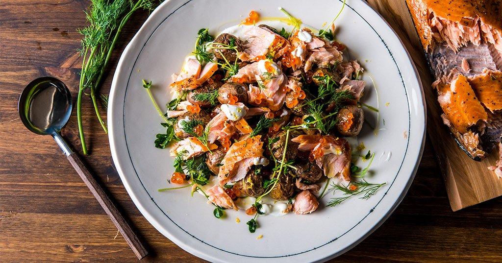 Smoked Salmon Salad with Dill & Potatoes Recipe - Traeger