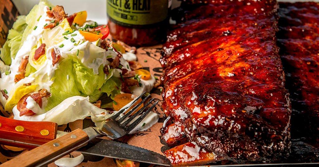 BBQ Spare Ribs with Classic Wedge Salad Recipe | Traeger Grills