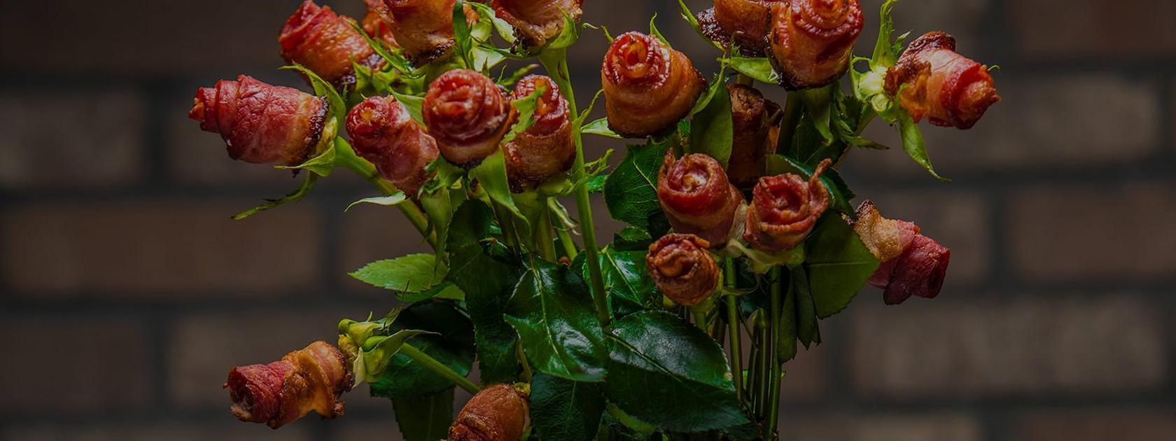 Comment faire des roses au bacon