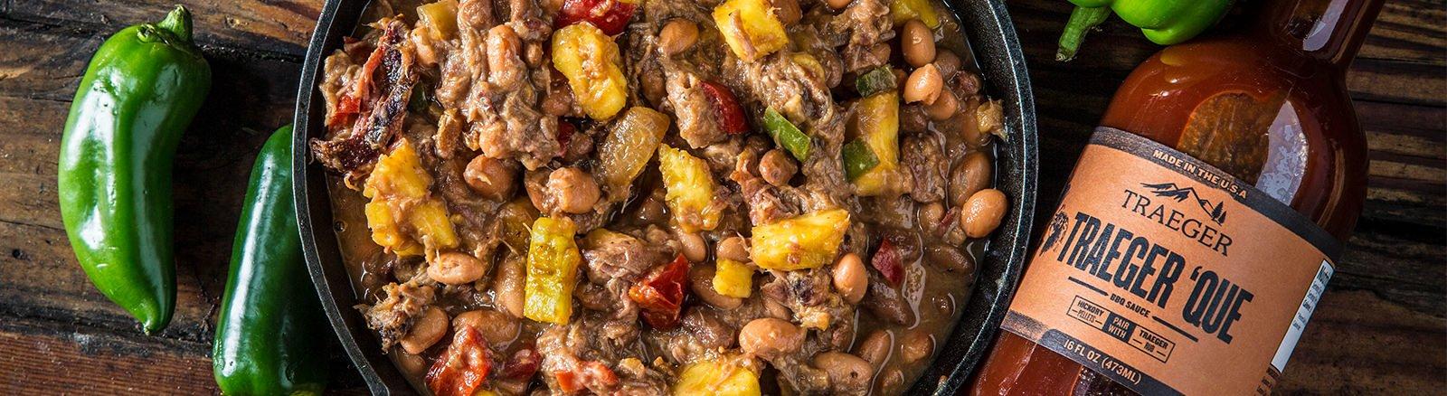 Hawaiian BBQ Baked Beans Recipe | Traeger Grills
