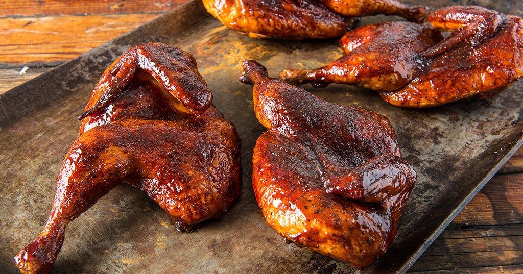 BBQ Halved Chickens by Doug Scheiding Recipe - Traeger