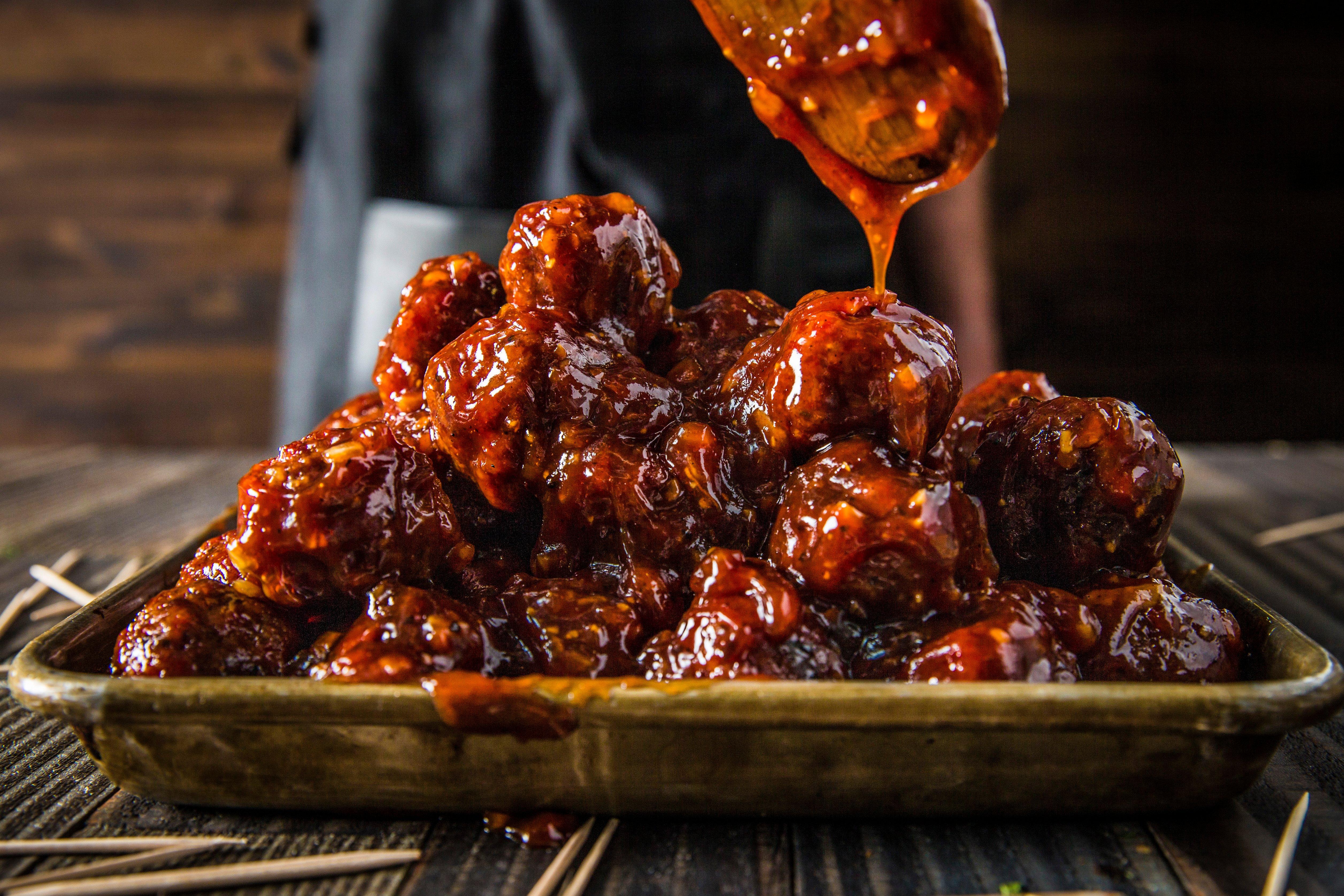BBQ Sweet & Spicy Meatballs Recipe | Traeger Grills