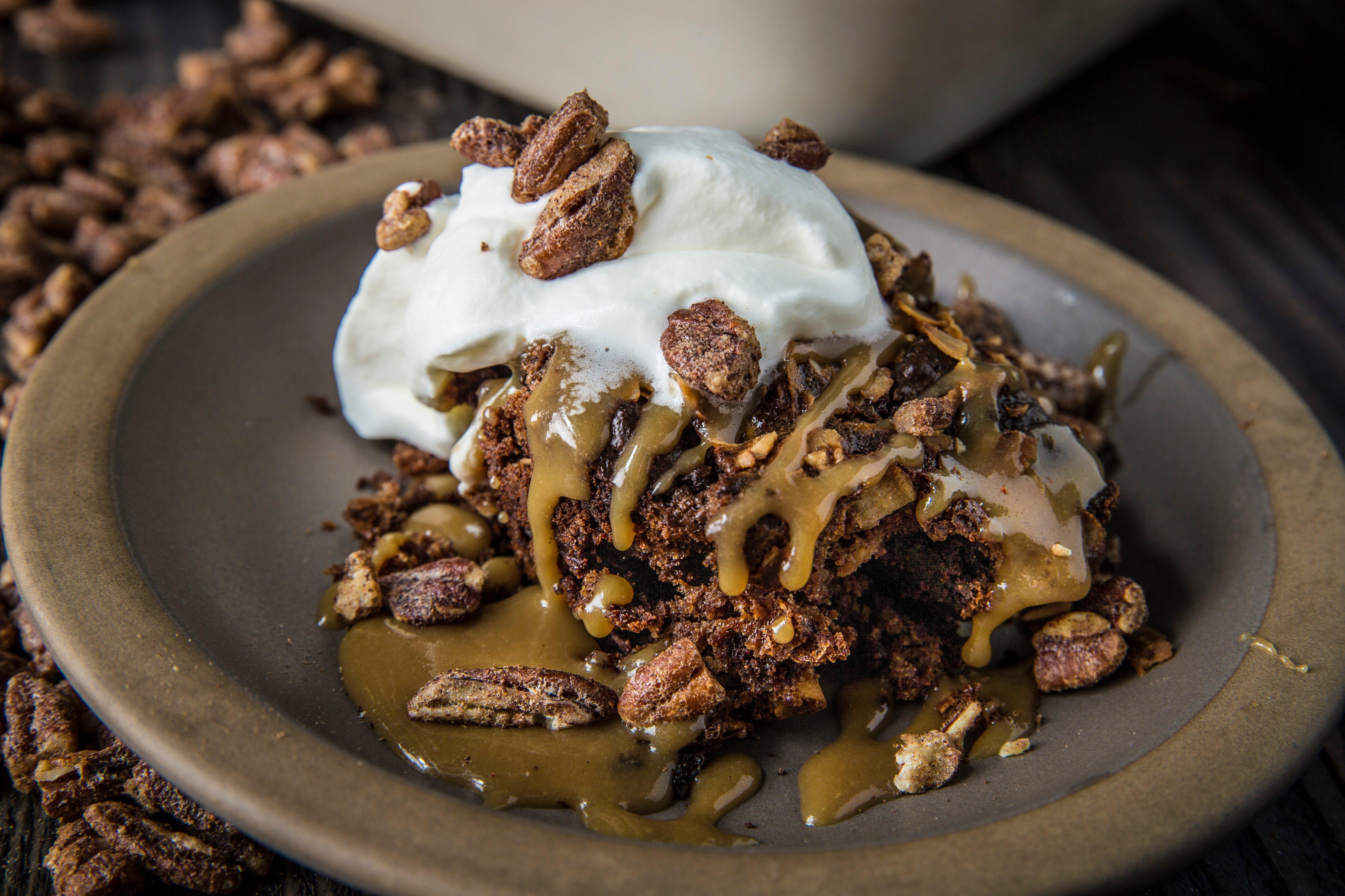 Baked Brownie Bread Pudding - Traeger Grills