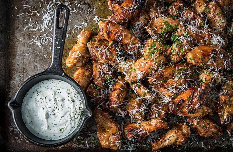 Baked-Garlic-Wings-Recipe-Backyard-BBQ-Traeger-Wood-Pellet-Grills
