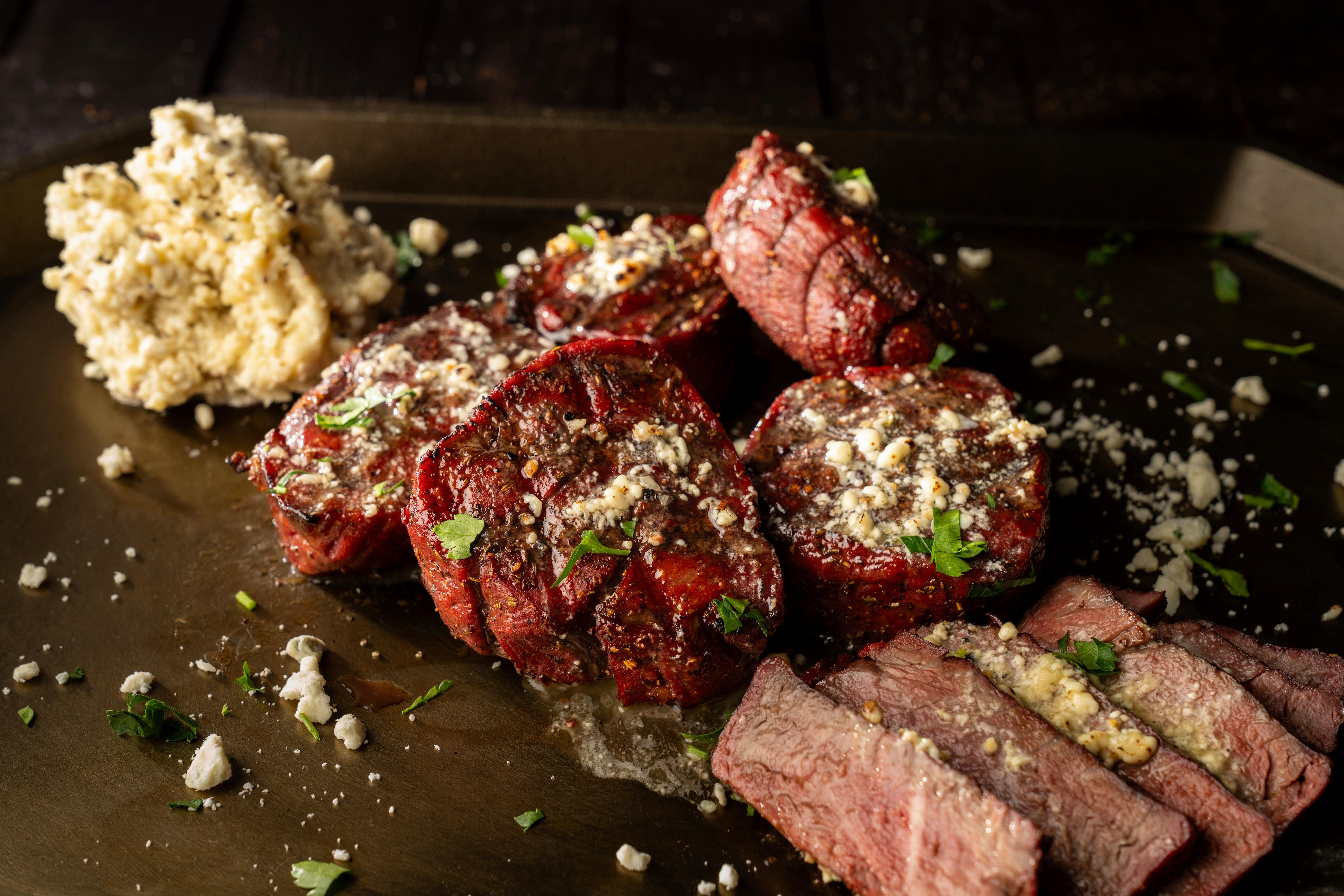 Beef Tenderloin With Blue Cheese & Peppercorn Butter - Traeger