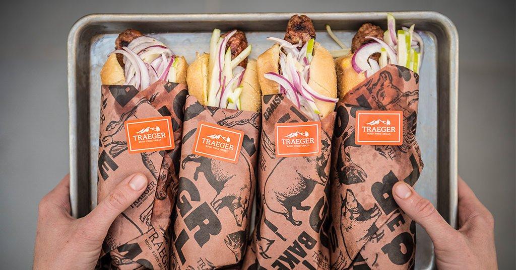 Grilled Bratwurst with Apple Slaw Recipe | Traeger Grills
