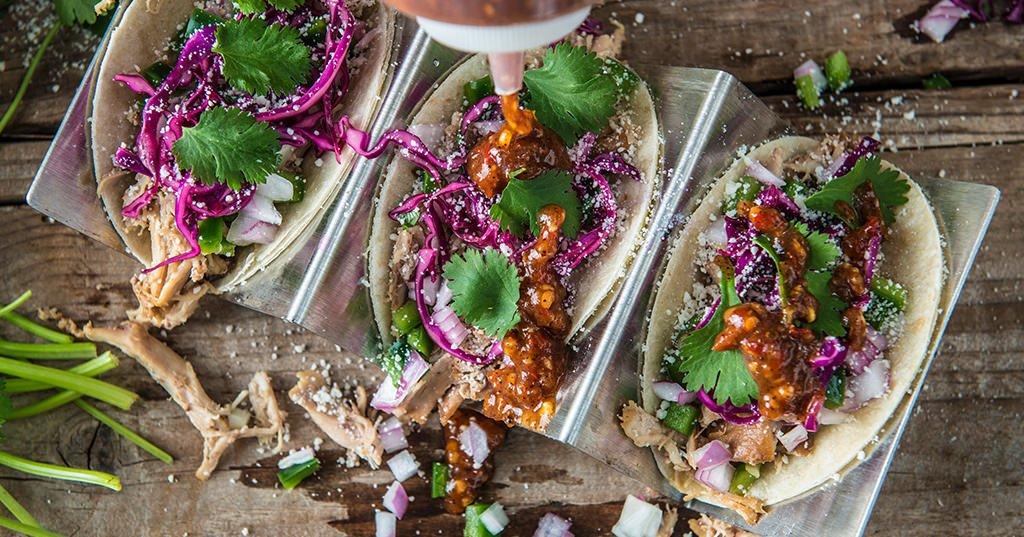 Beer Braised Chicken Tacos with Jalapeno Relish | Traeger Grills