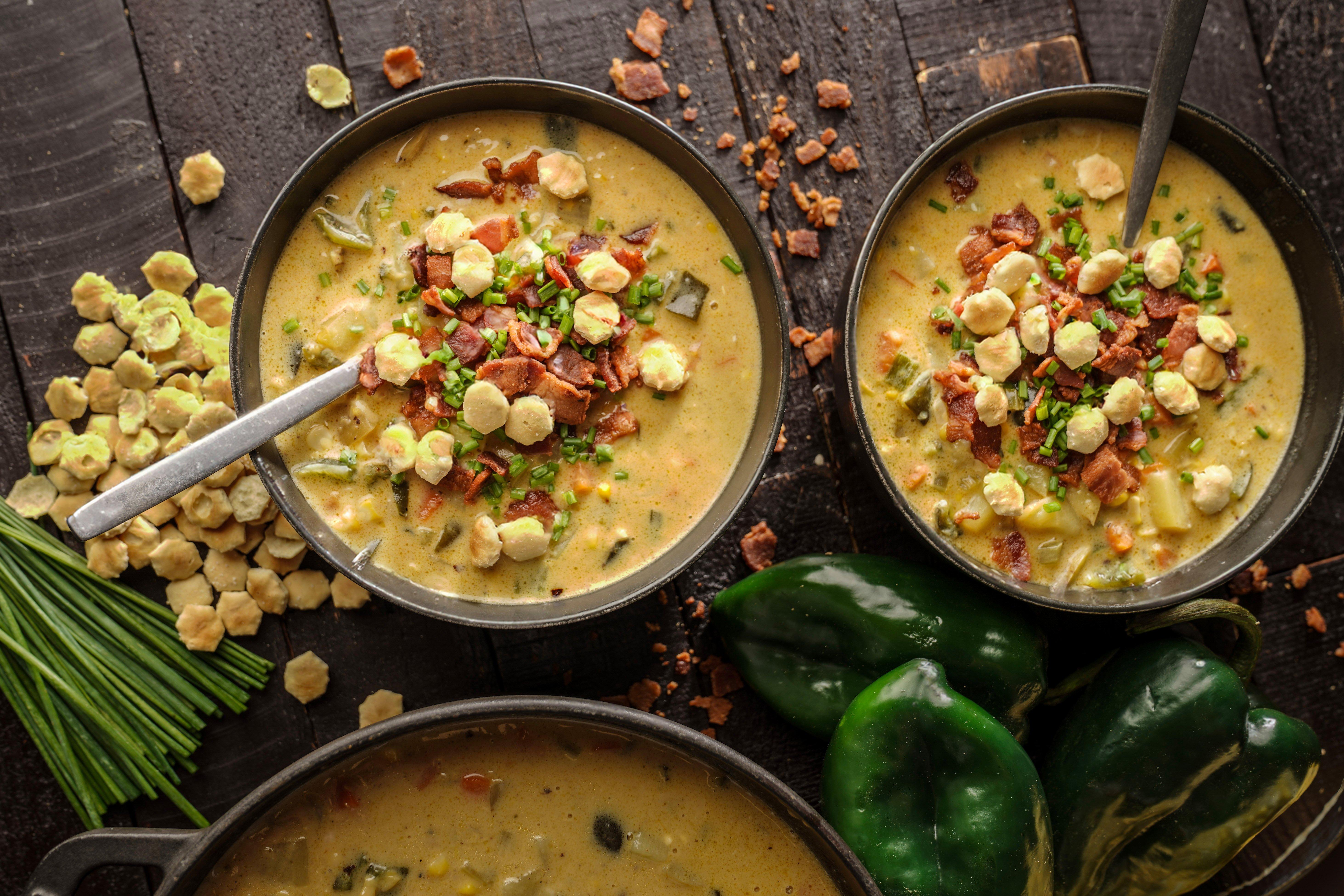 Smoky Poblano Corn Chowder | Traeger Grills