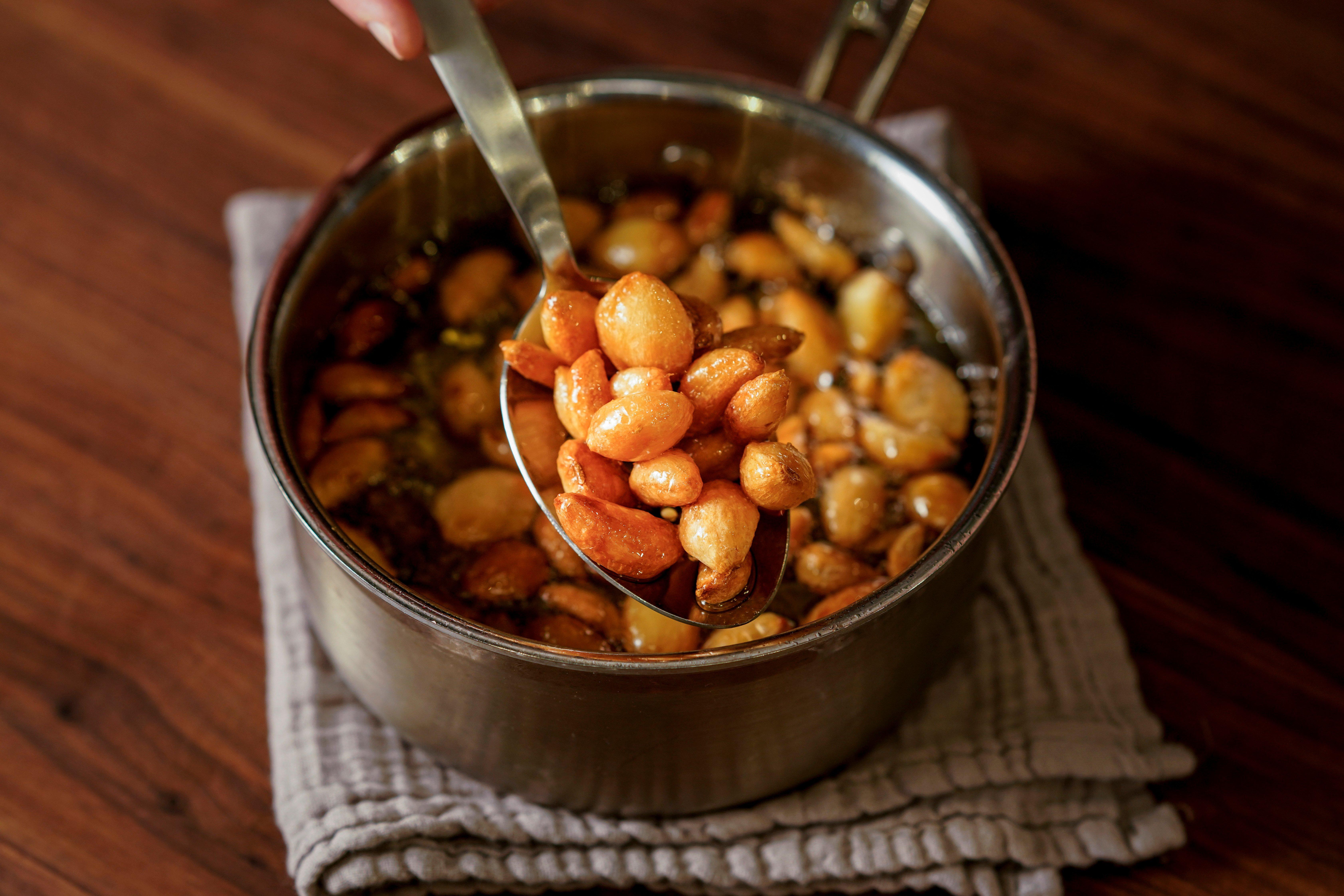 Garlic Tips_Oil Poached Garlic