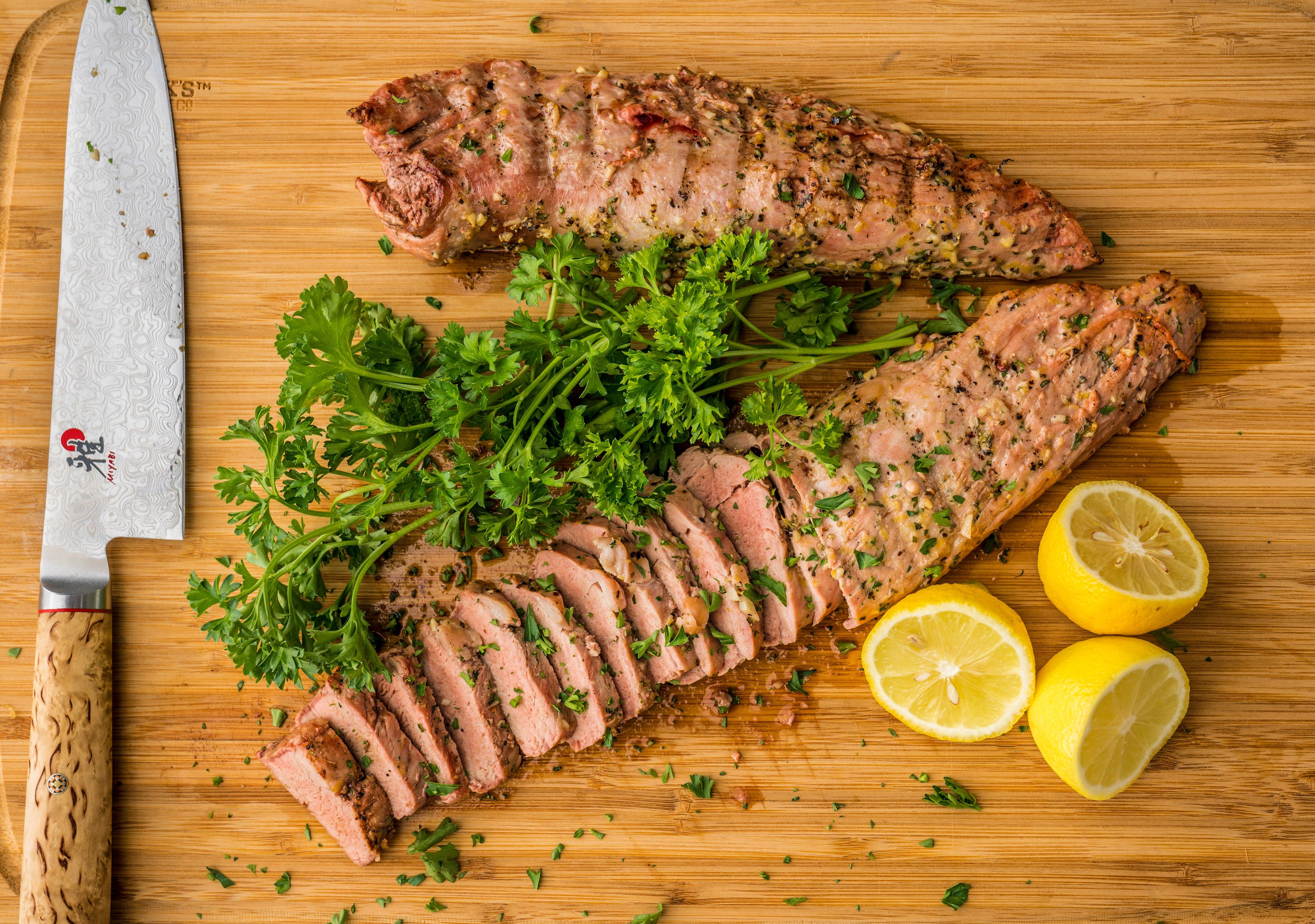Grilled Lemon Pepper Pork Tenderloin