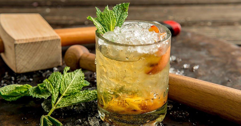 Grilled Peach Smash Cocktail | Traeger Grills