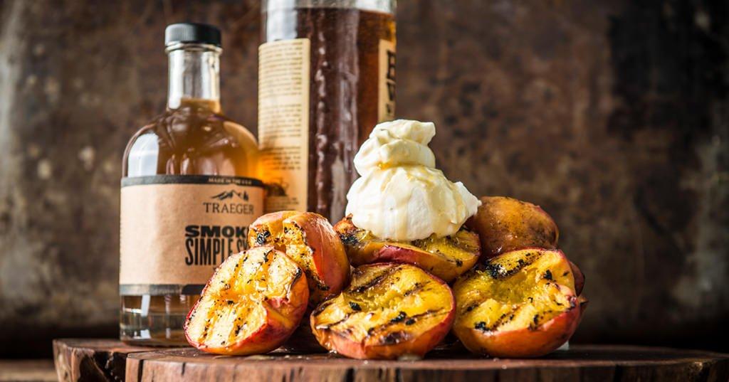Grilled Honey Bourbon Peaches Recipe | Traeger Grills