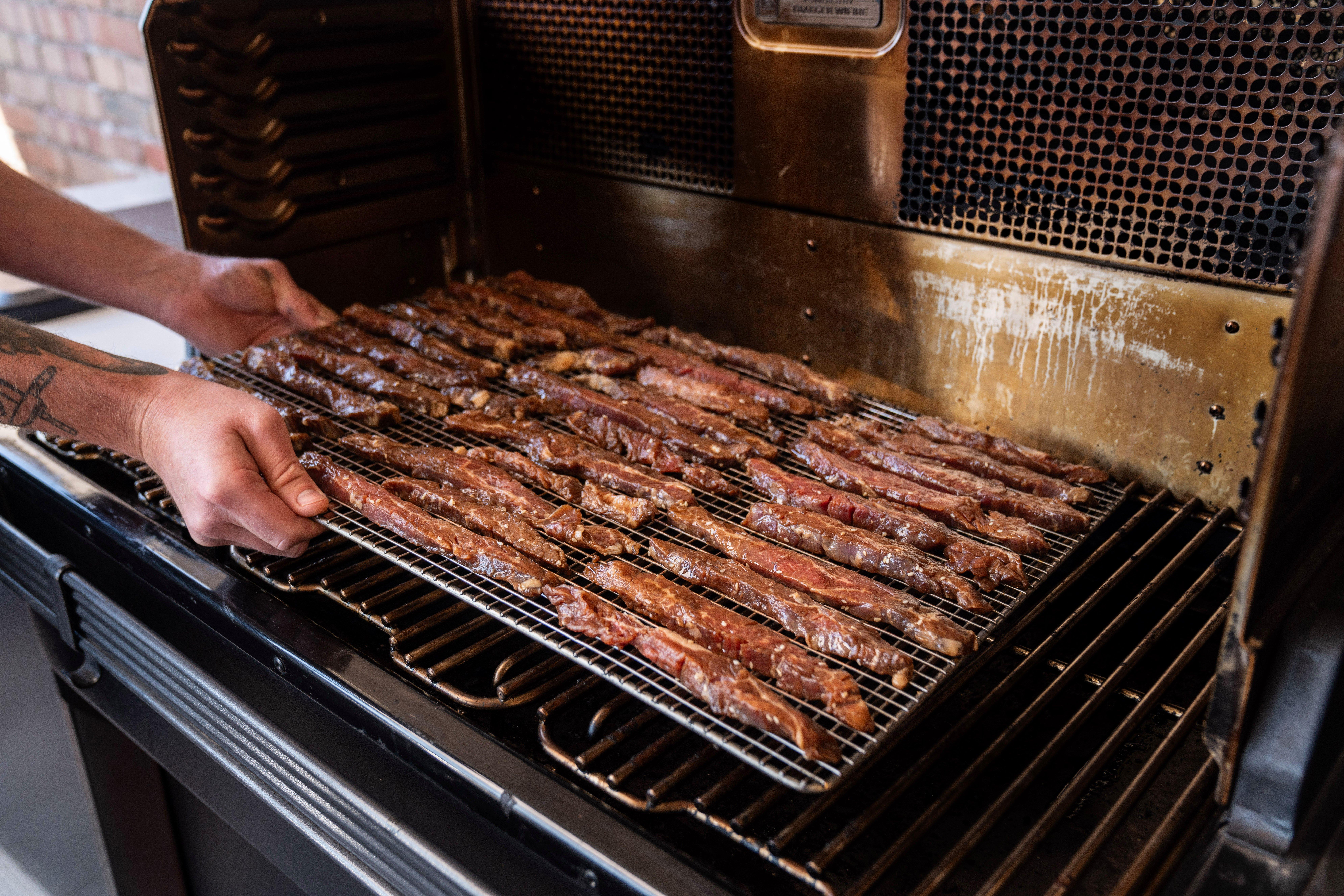 Jerky-on-Traeger