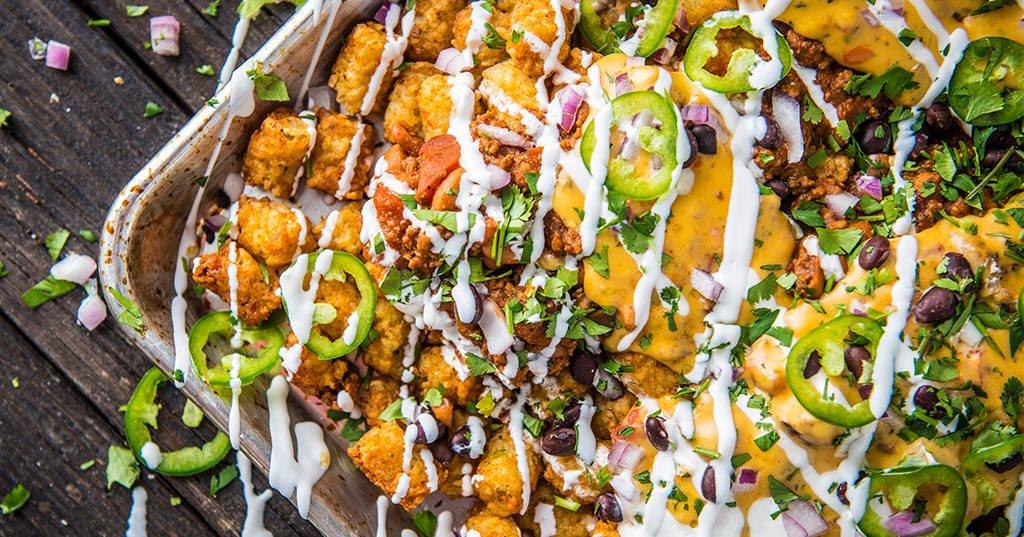 Baked Loaded Tater Tots Recipe | Traeger Grills