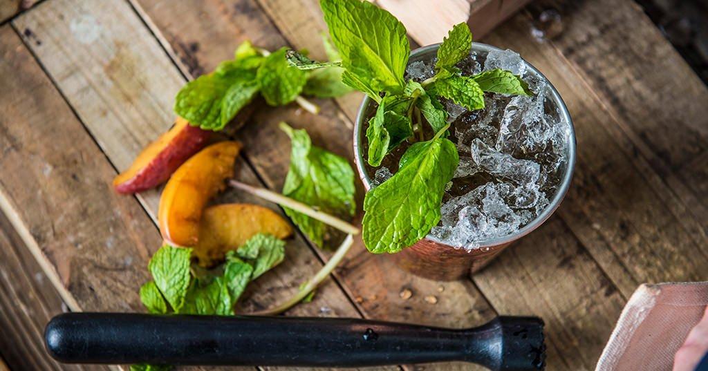 Grilled Peach Mint Julep Recipe | Traeger Grills