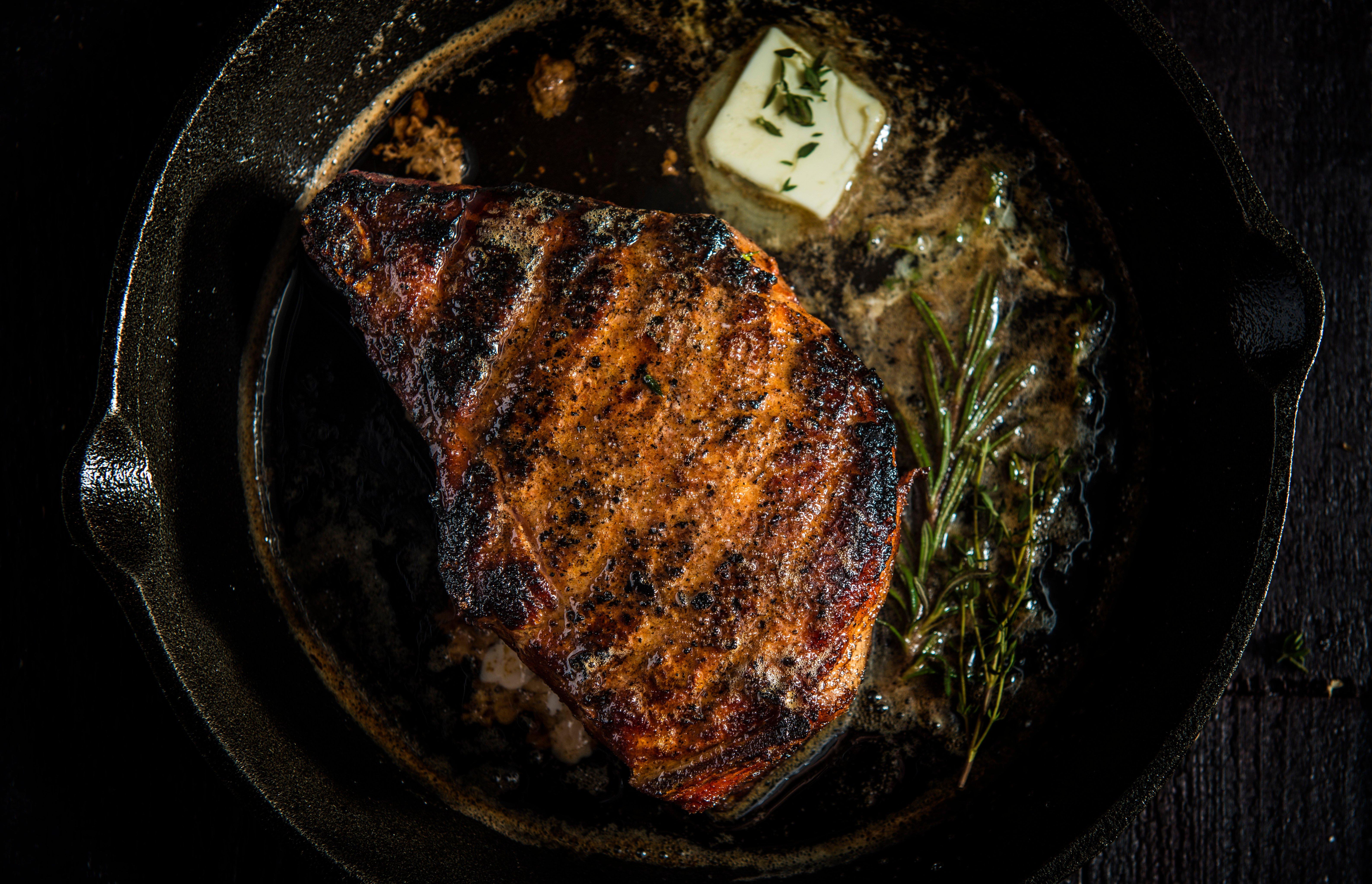 Reverse Sear Bone in Pork Chop