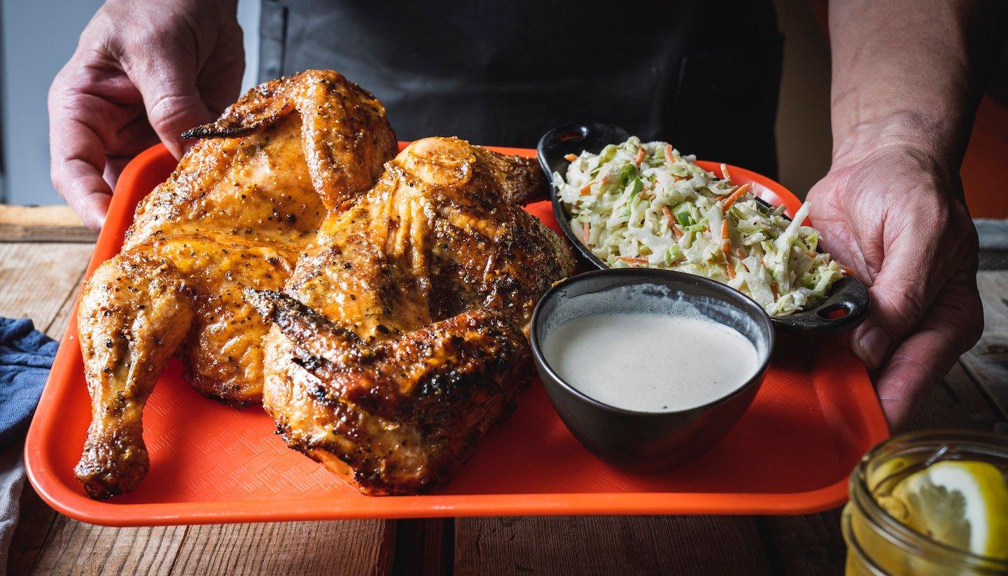 BBQ Half Chicken with Alabama White Sauce | Traeger Grills