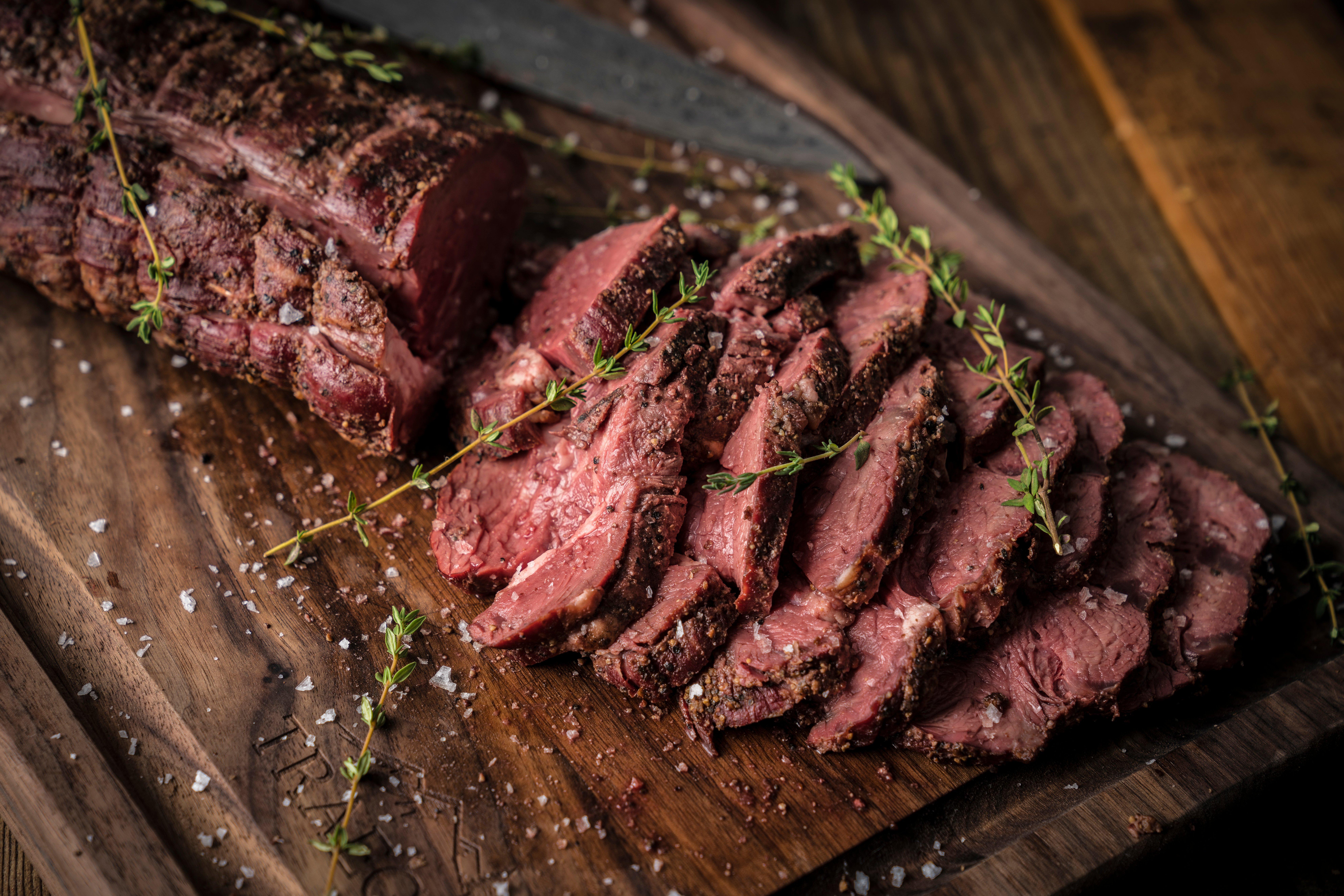 Smoked Peppered Beef Tenderloin
