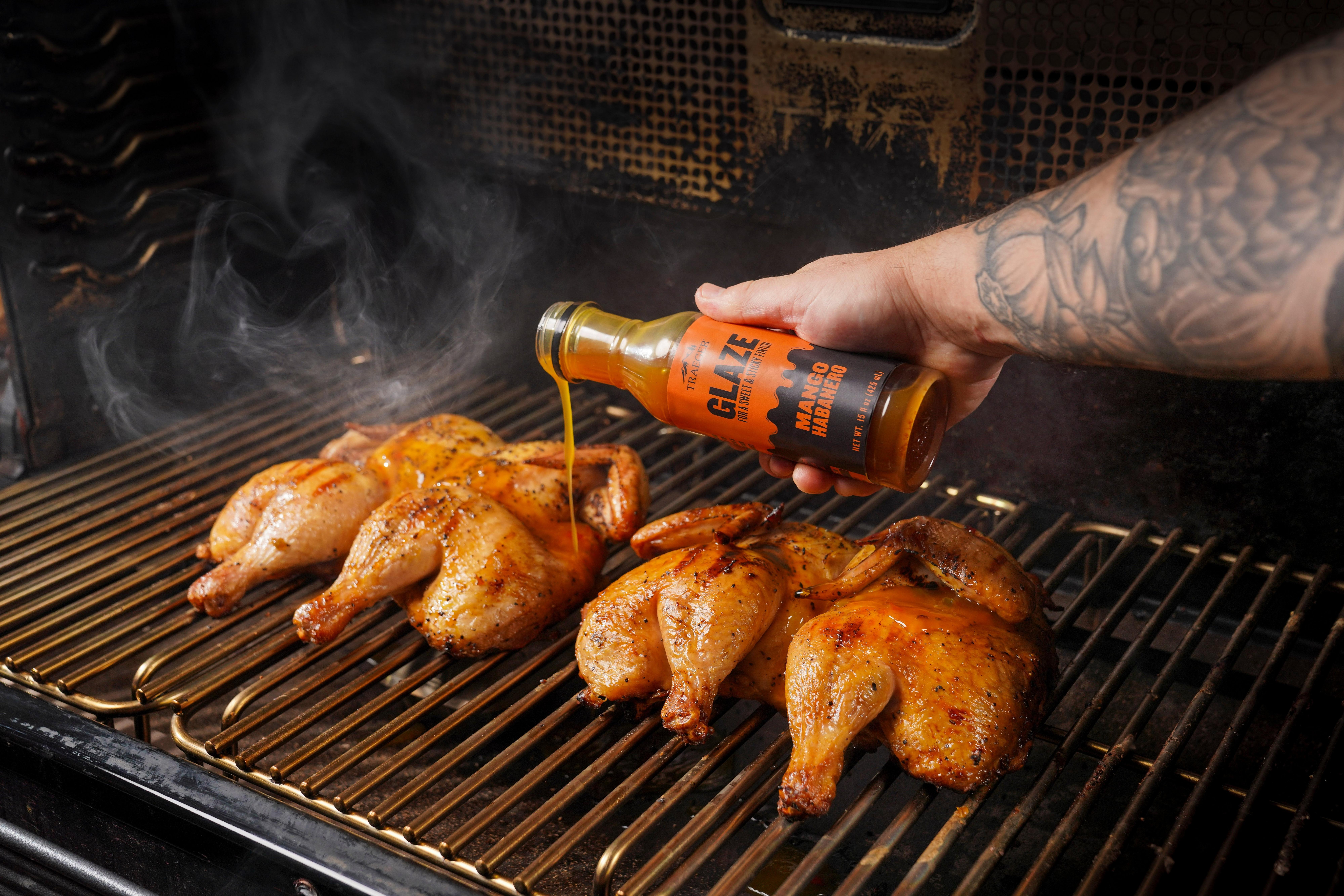 Spatchcocked-Chicken-Mango-Habanero-Glaze