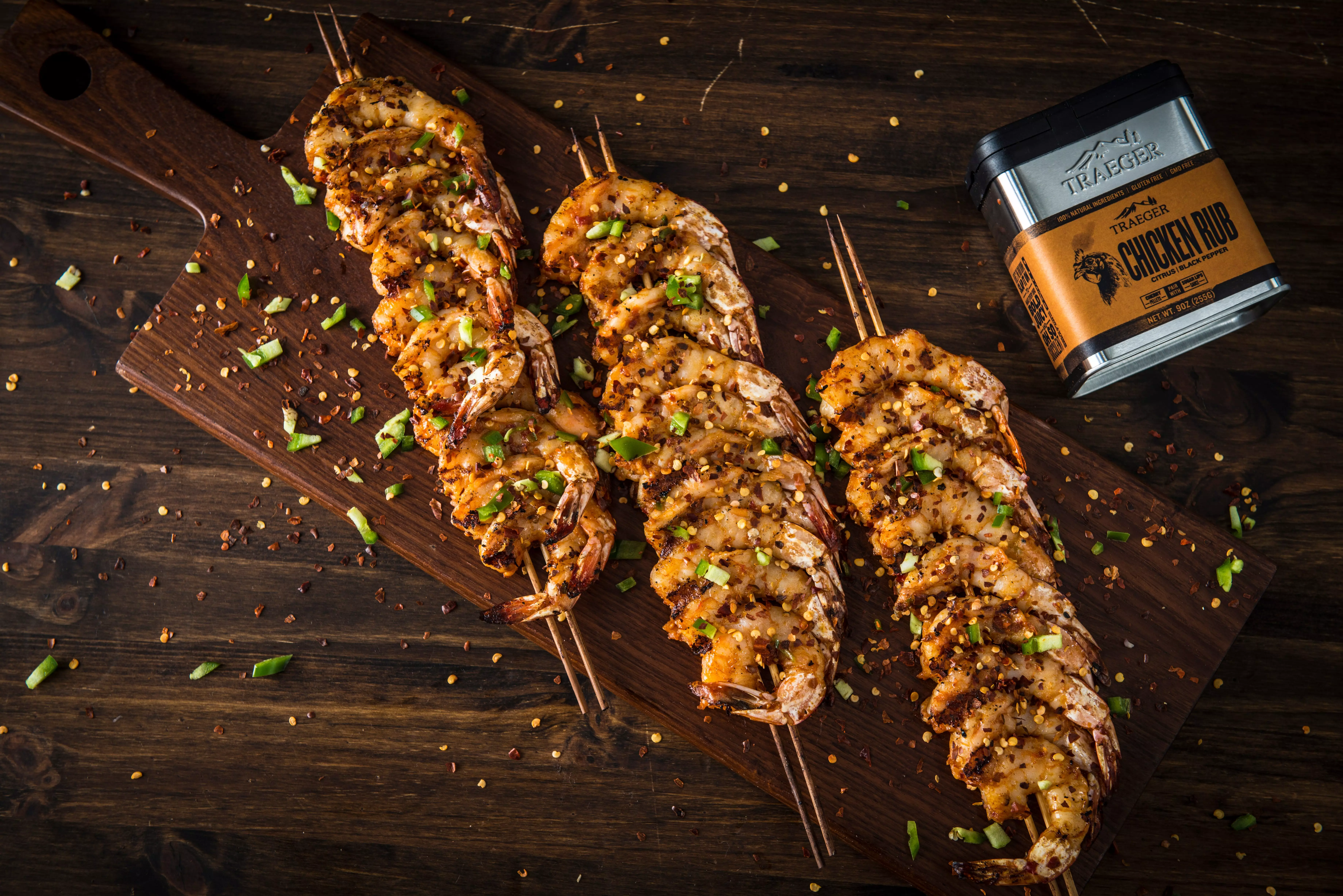 Spicy Shrimp Skewers