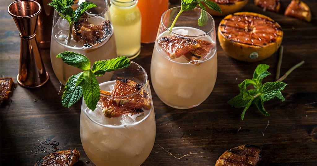 Grilled Grapefruit Buck Cocktail Recipe | Traeger Grills