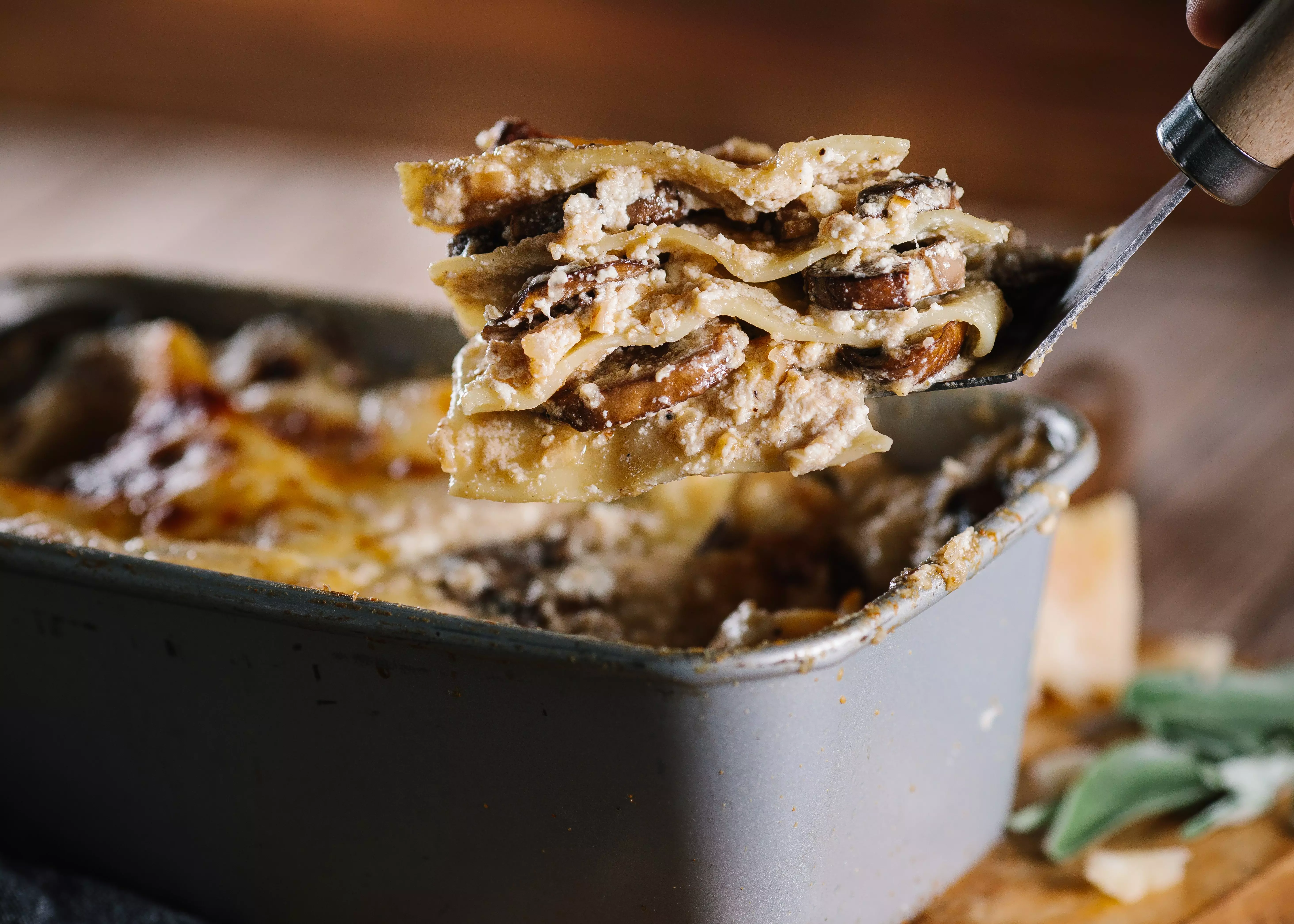 Mini Mushroom Lasagna