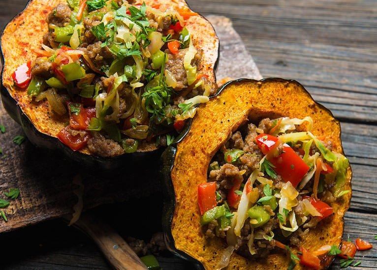 sausage-stuffed-squash