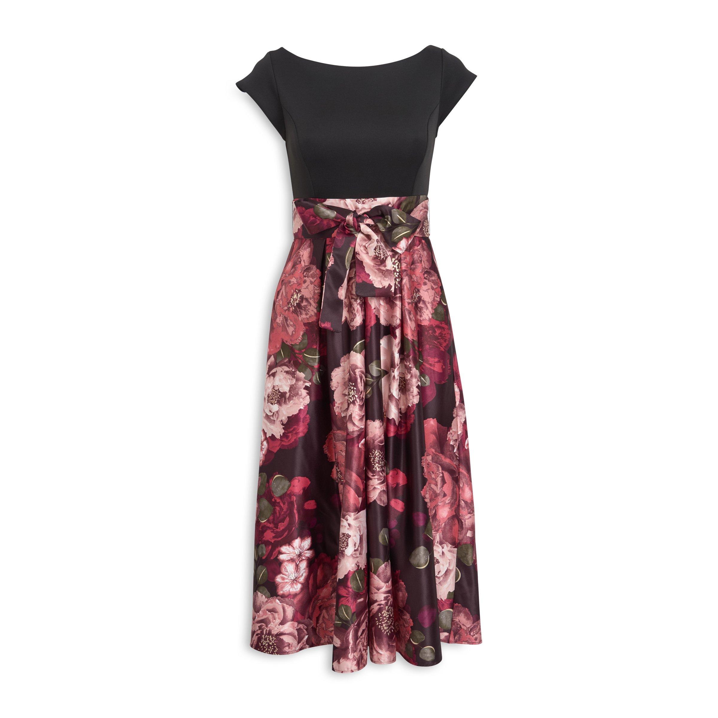 Floral Satin Dress 3002869 Truworths