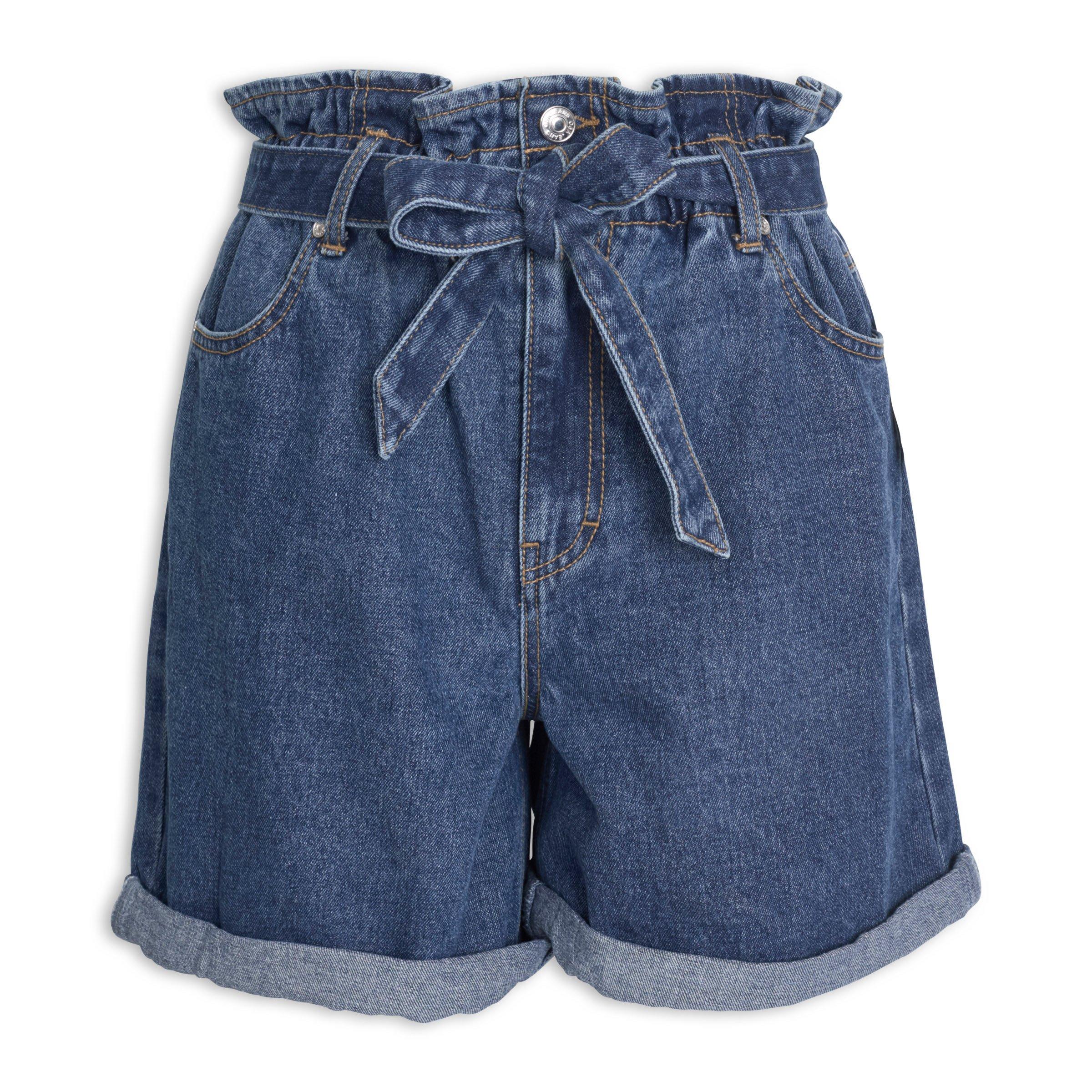 Jean paper best sale bag shorts