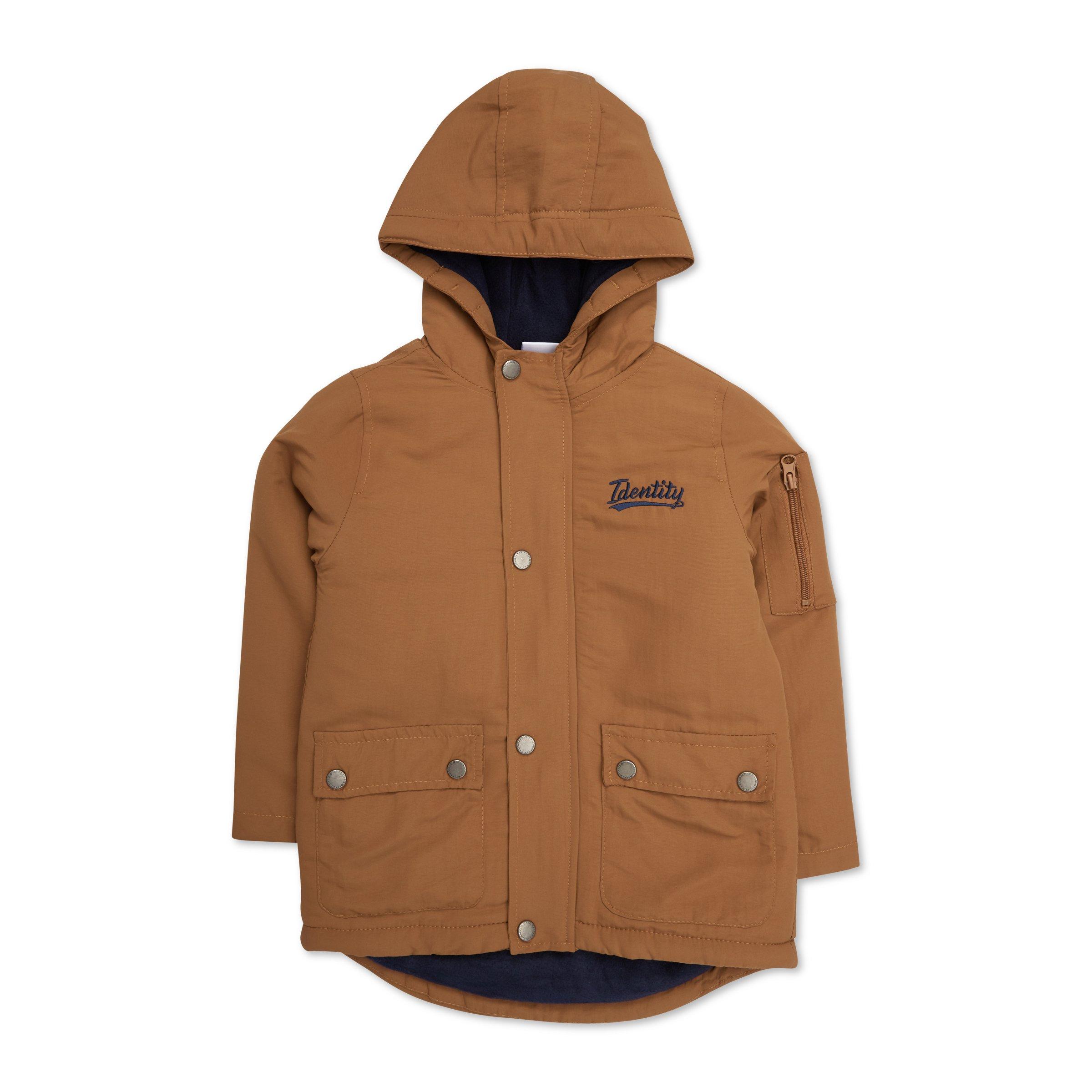 Boys Tan Parka Jacket