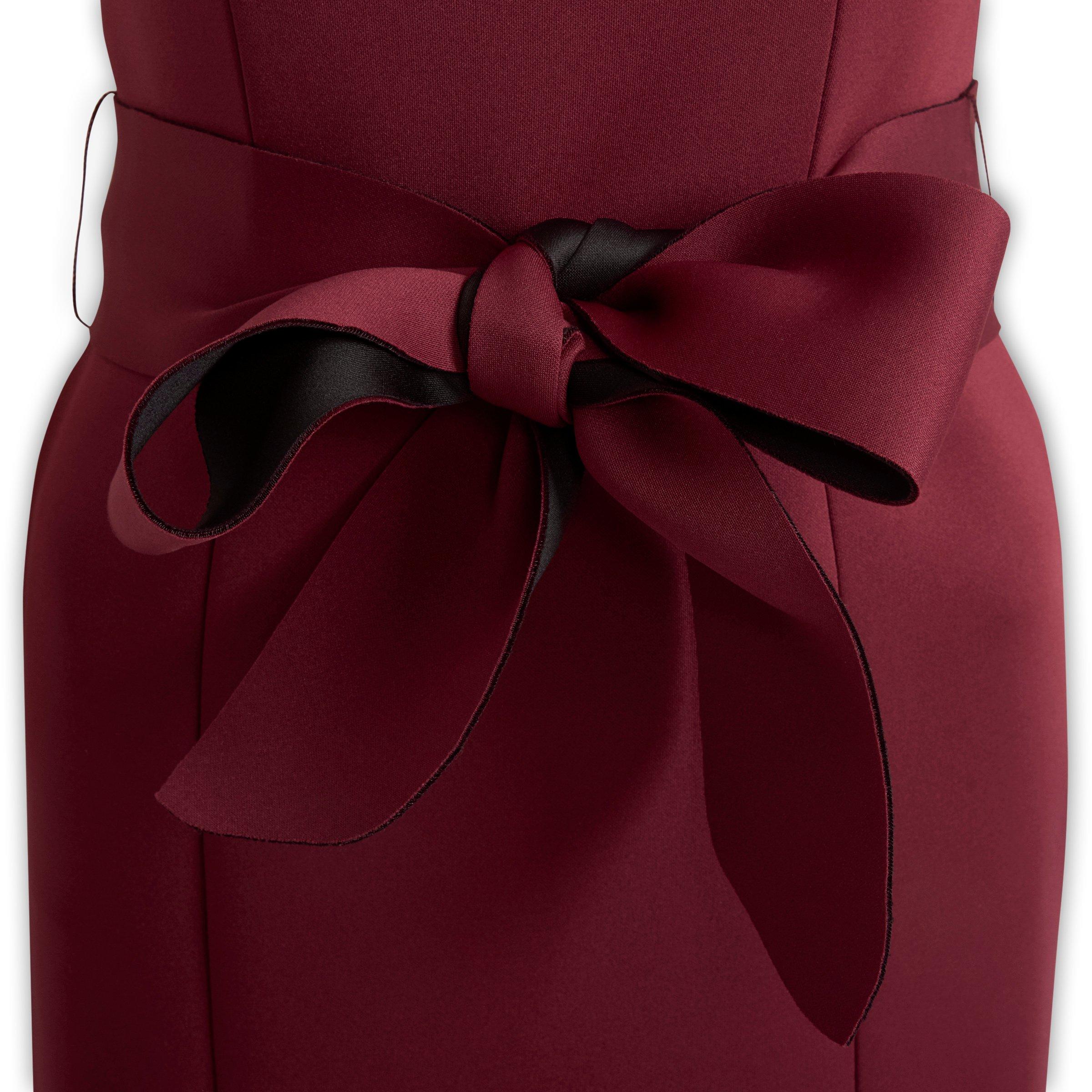 Burgundy scuba dress sale
