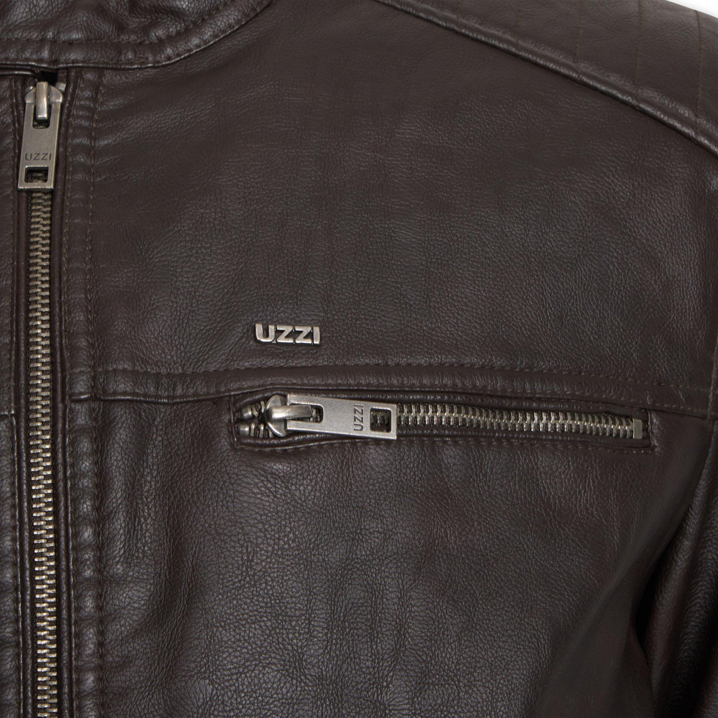 Uzzi leather jacket sales