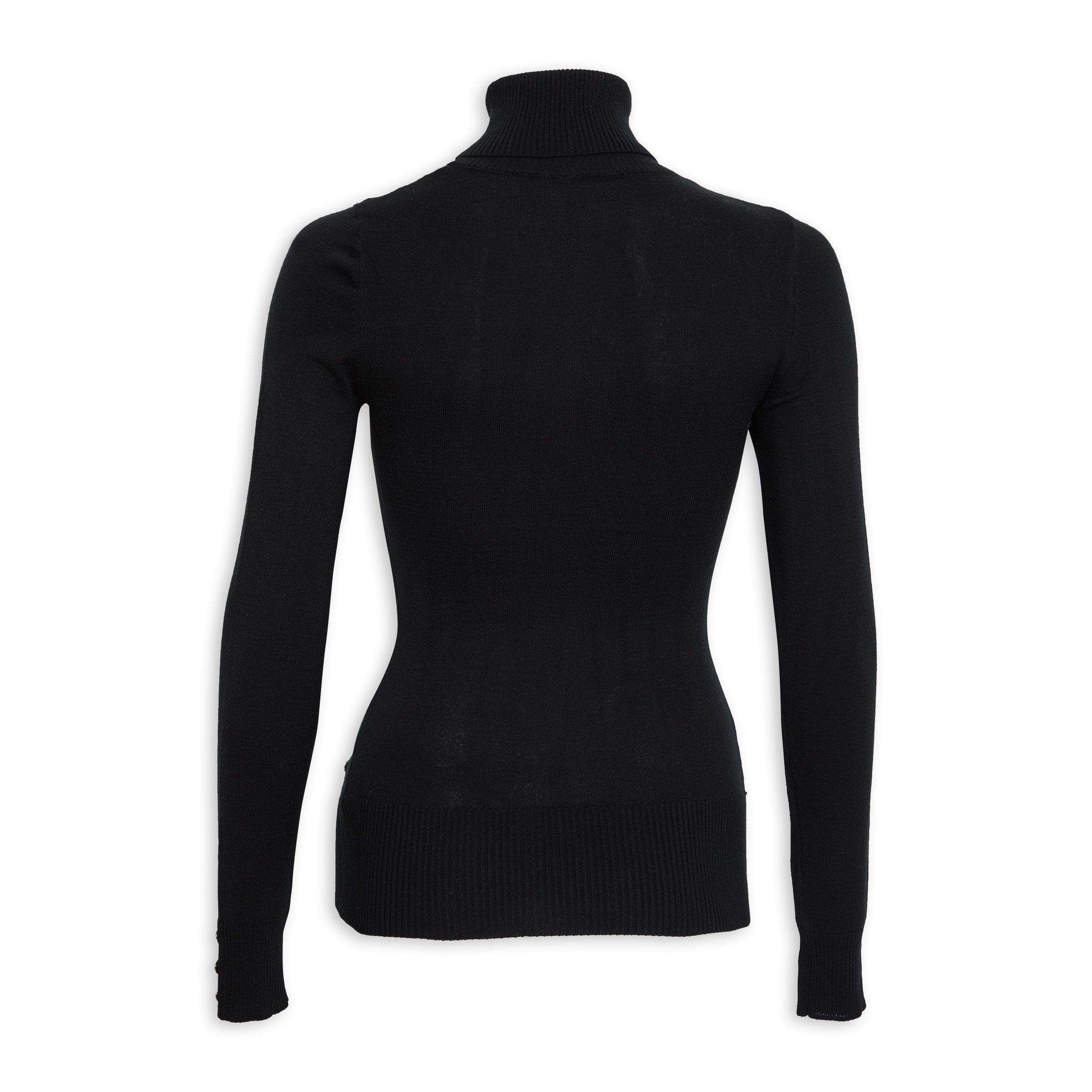 Black polo neck outlet jersey