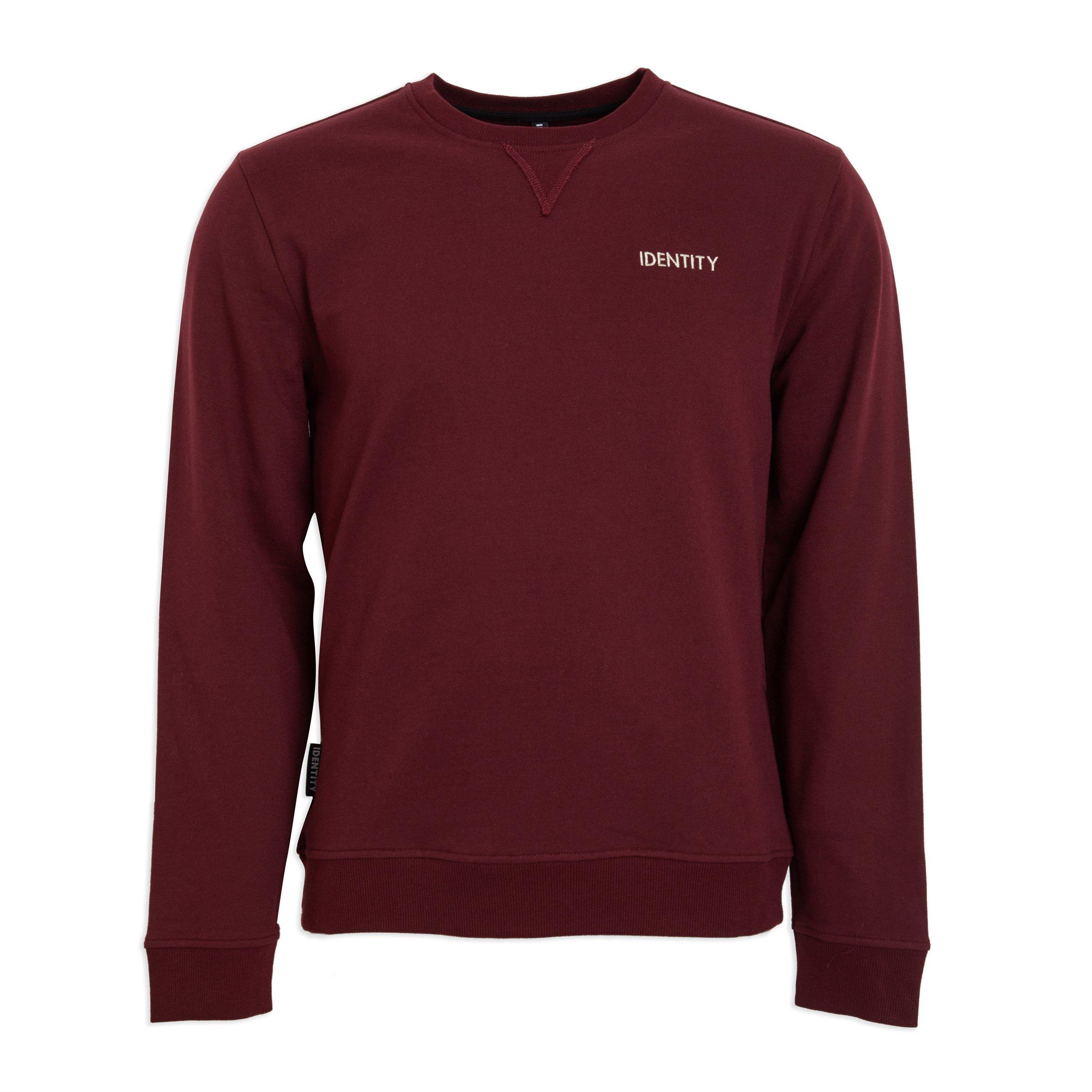 Burgundy Sweat Top (3016692) | Identity