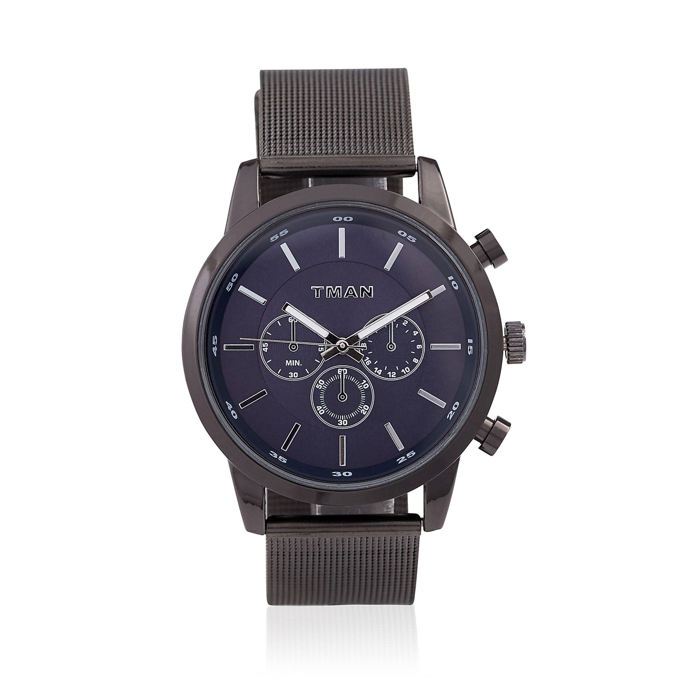 TMAN Blue dial Gun Mesh 3018130 Truworths