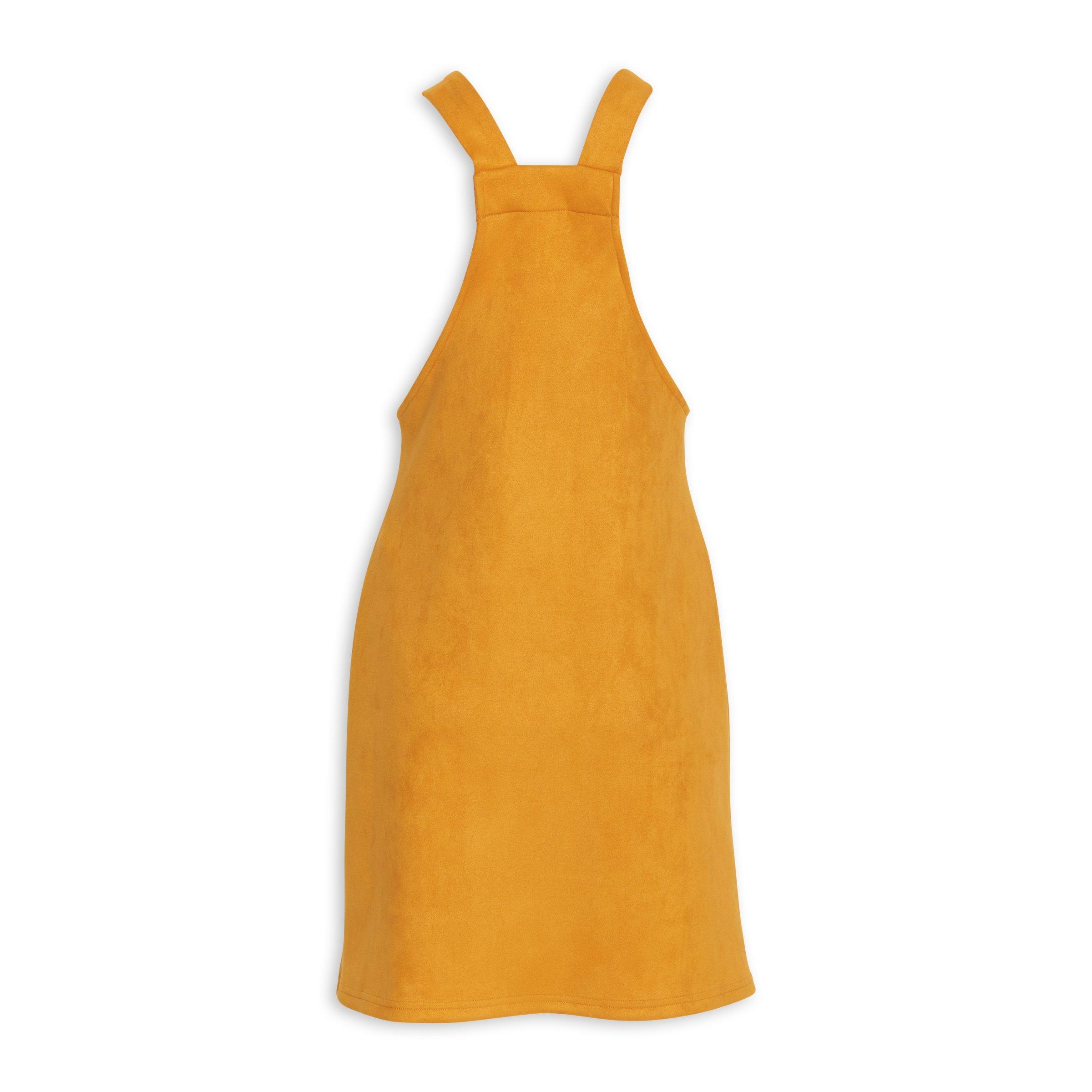 Mustard yellow cheap overall dress