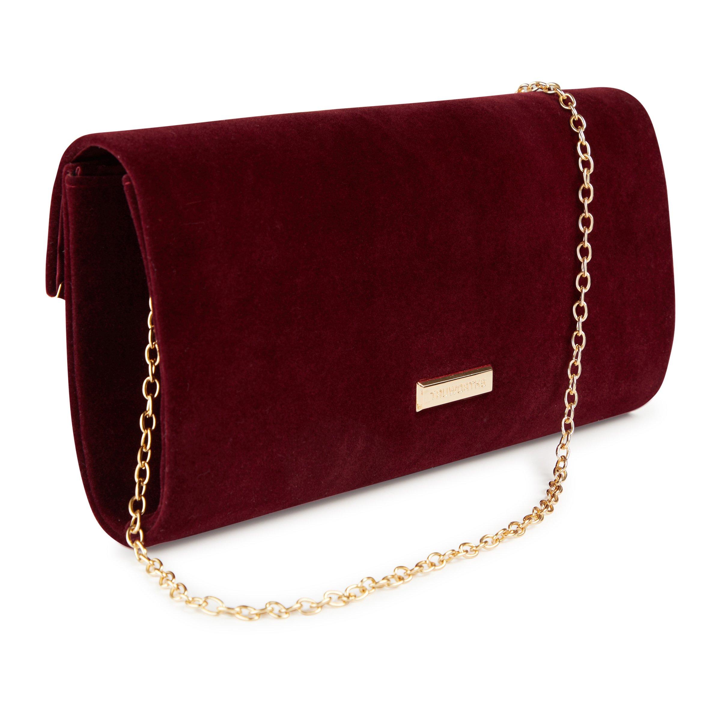 Burgundy evening outlet purse