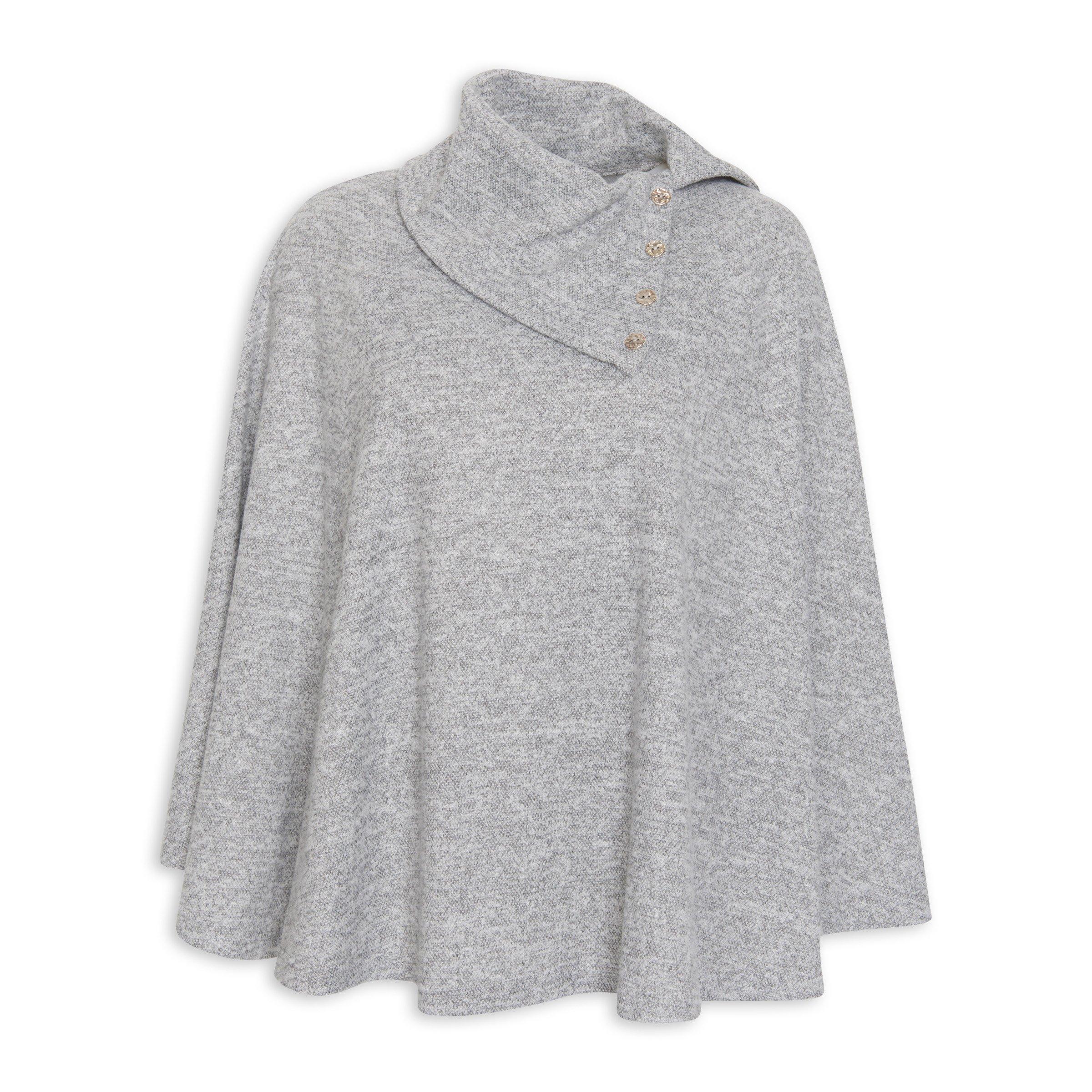【タグあり】Na.e Wool Poncho グレー Grey Poncho (3021389) | Identity