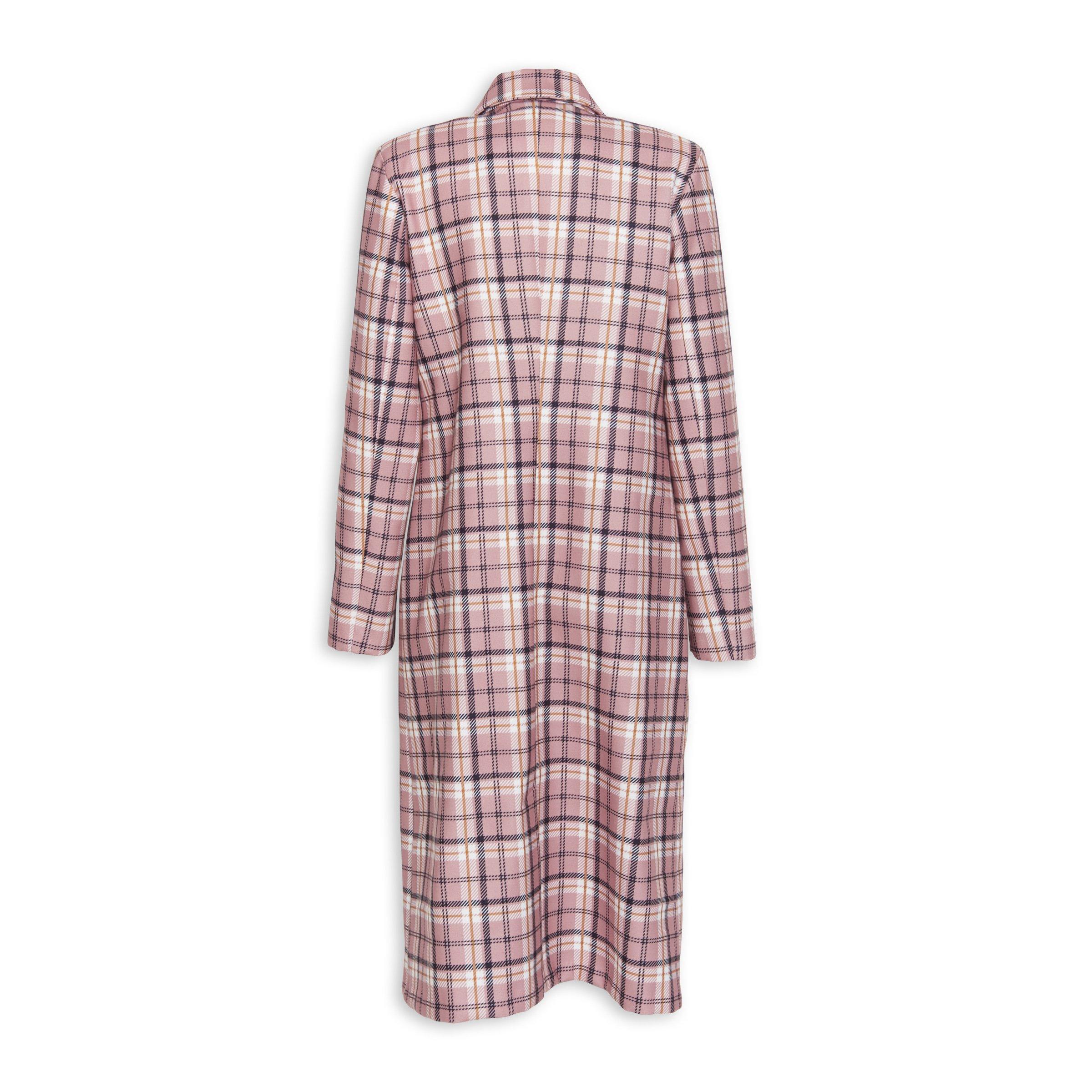 Pink and hotsell grey check coat