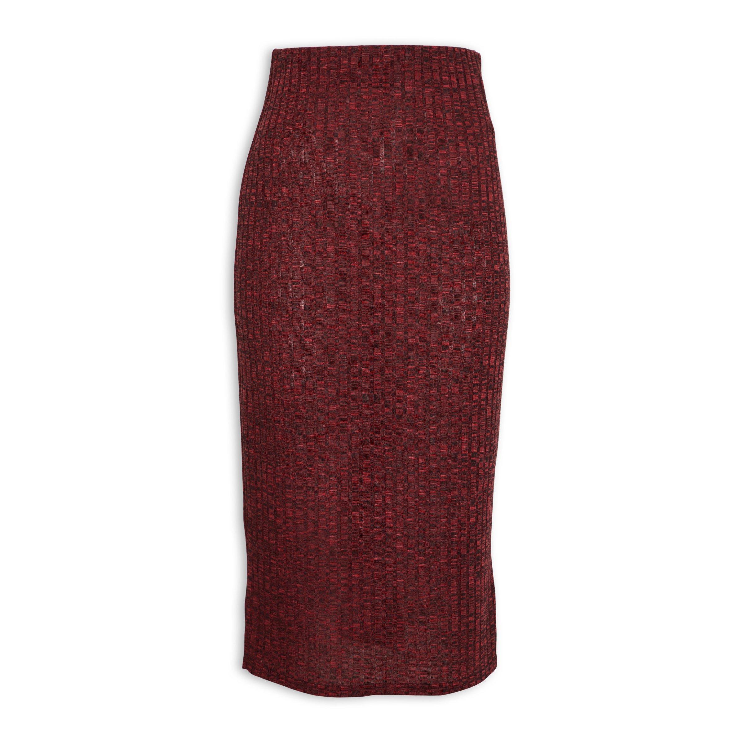 Burgundy 2024 bodycon skirt