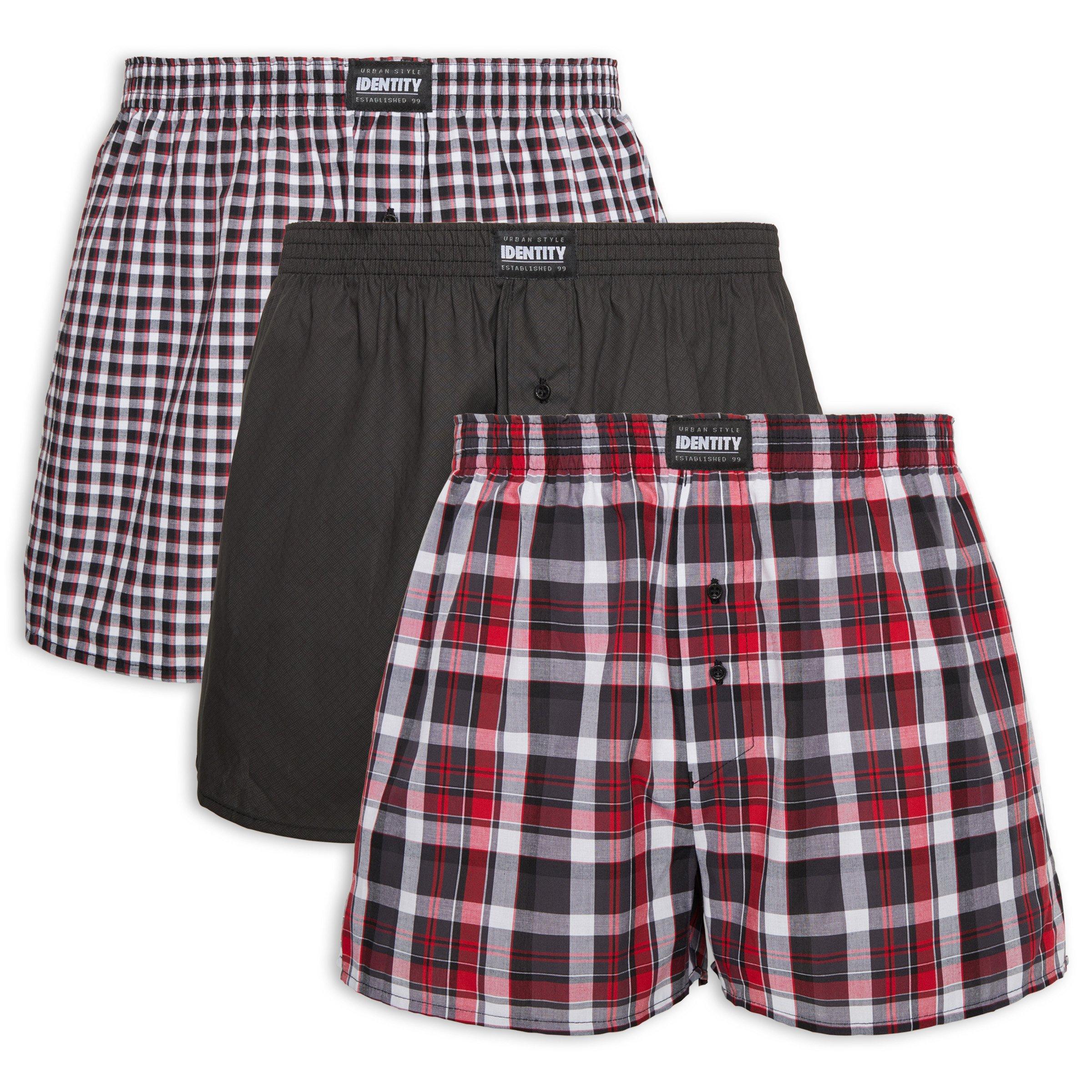 3-pack Check Boxer (3024639) | Identity
