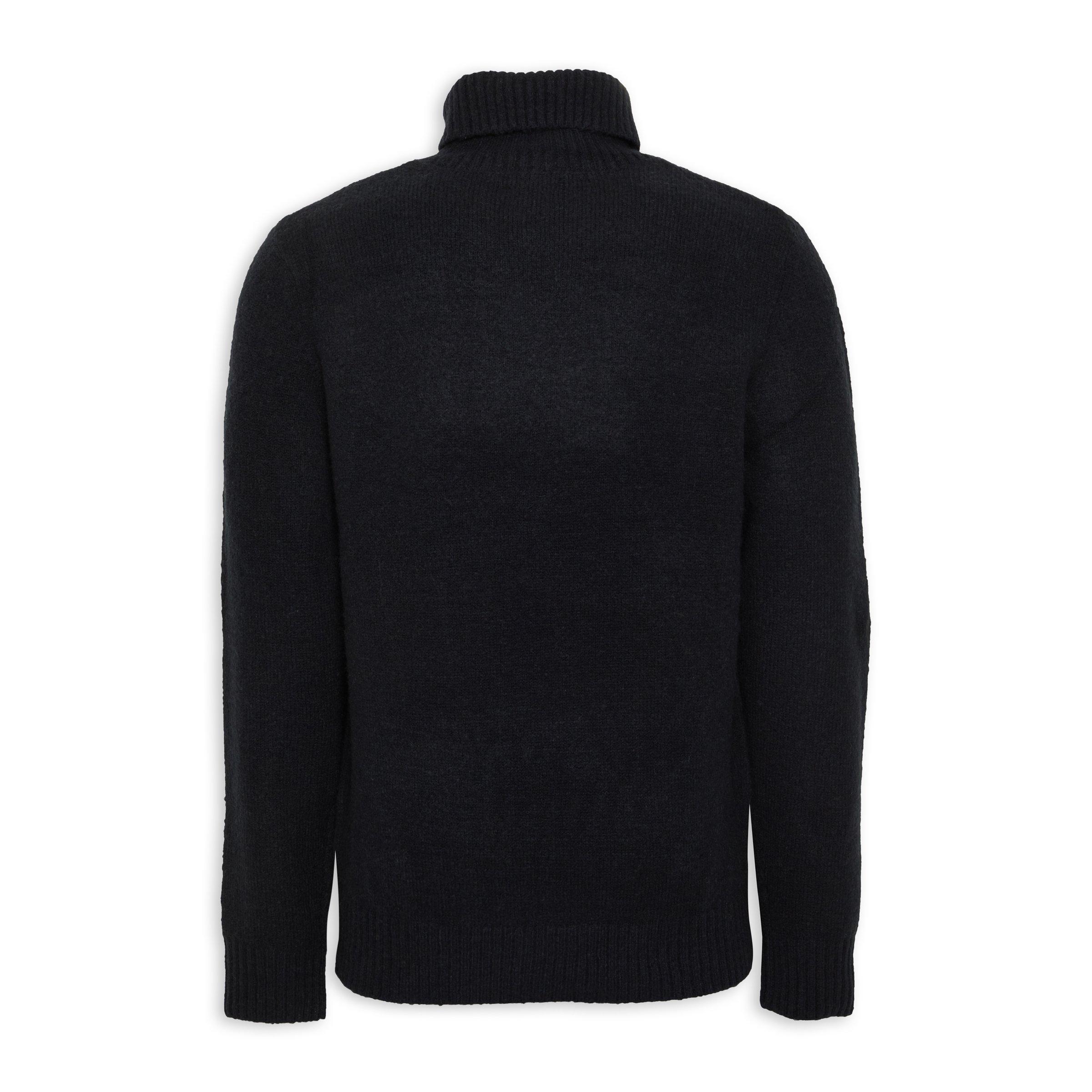 Black polo neck clearance mens