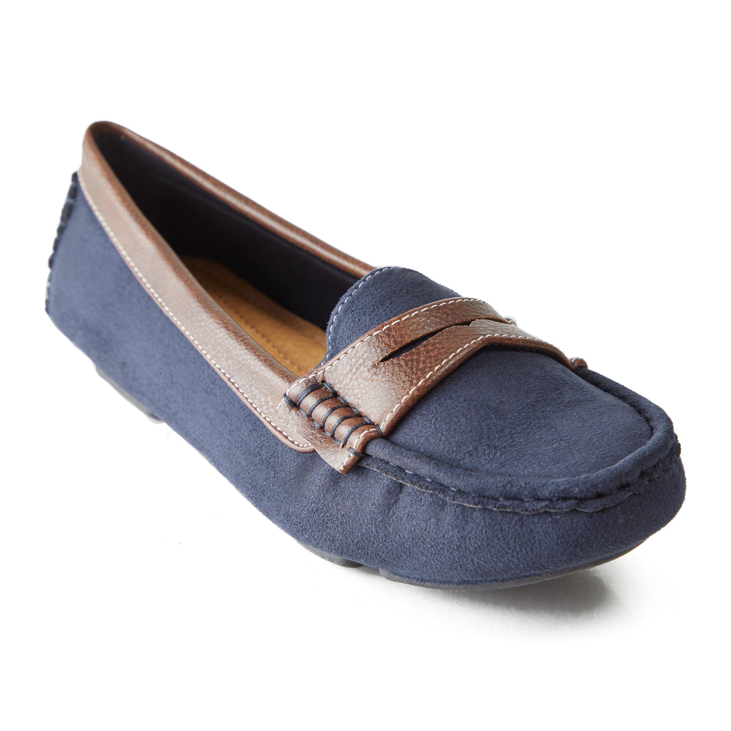 Ladies on sale navy loafers