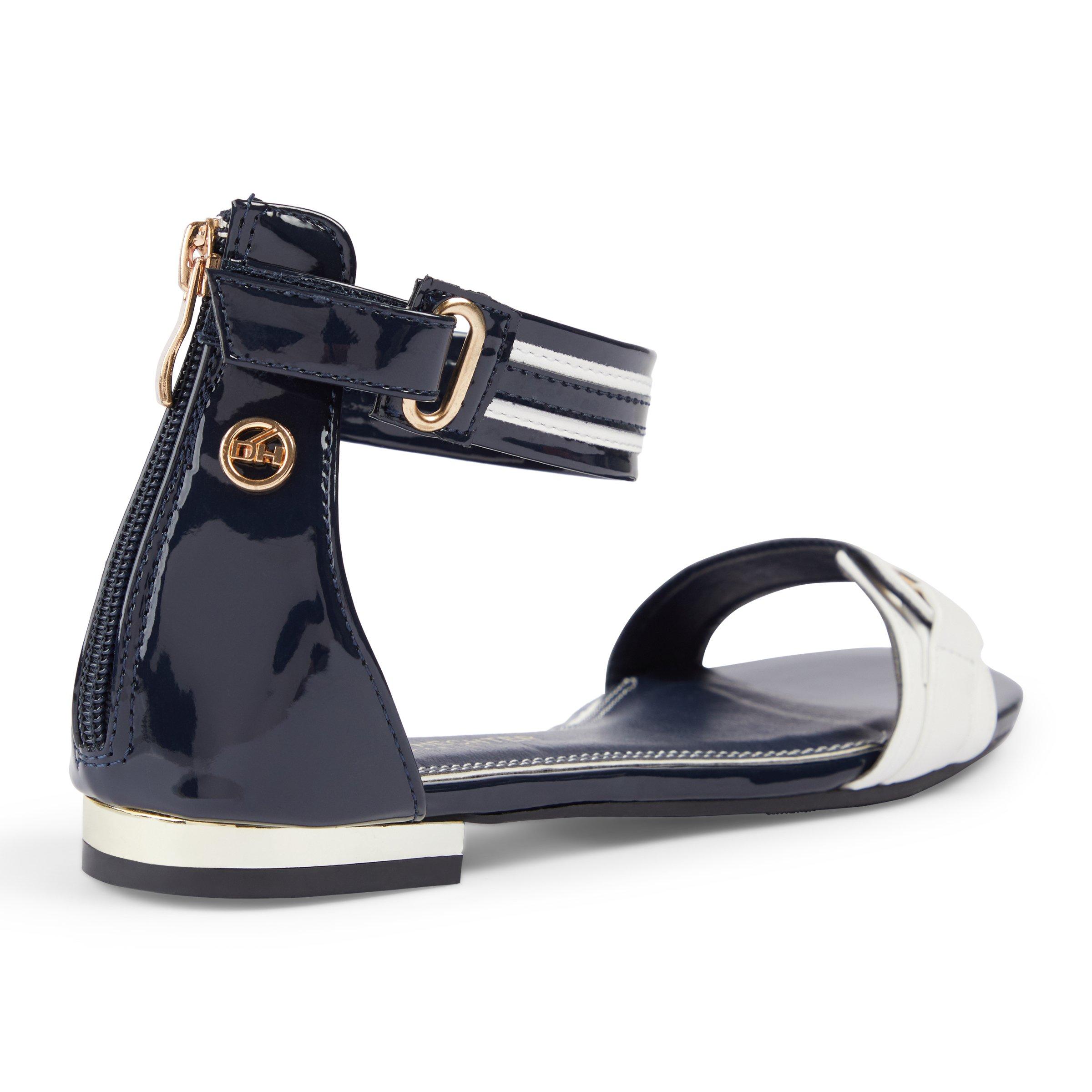 Navy t strap on sale sandals