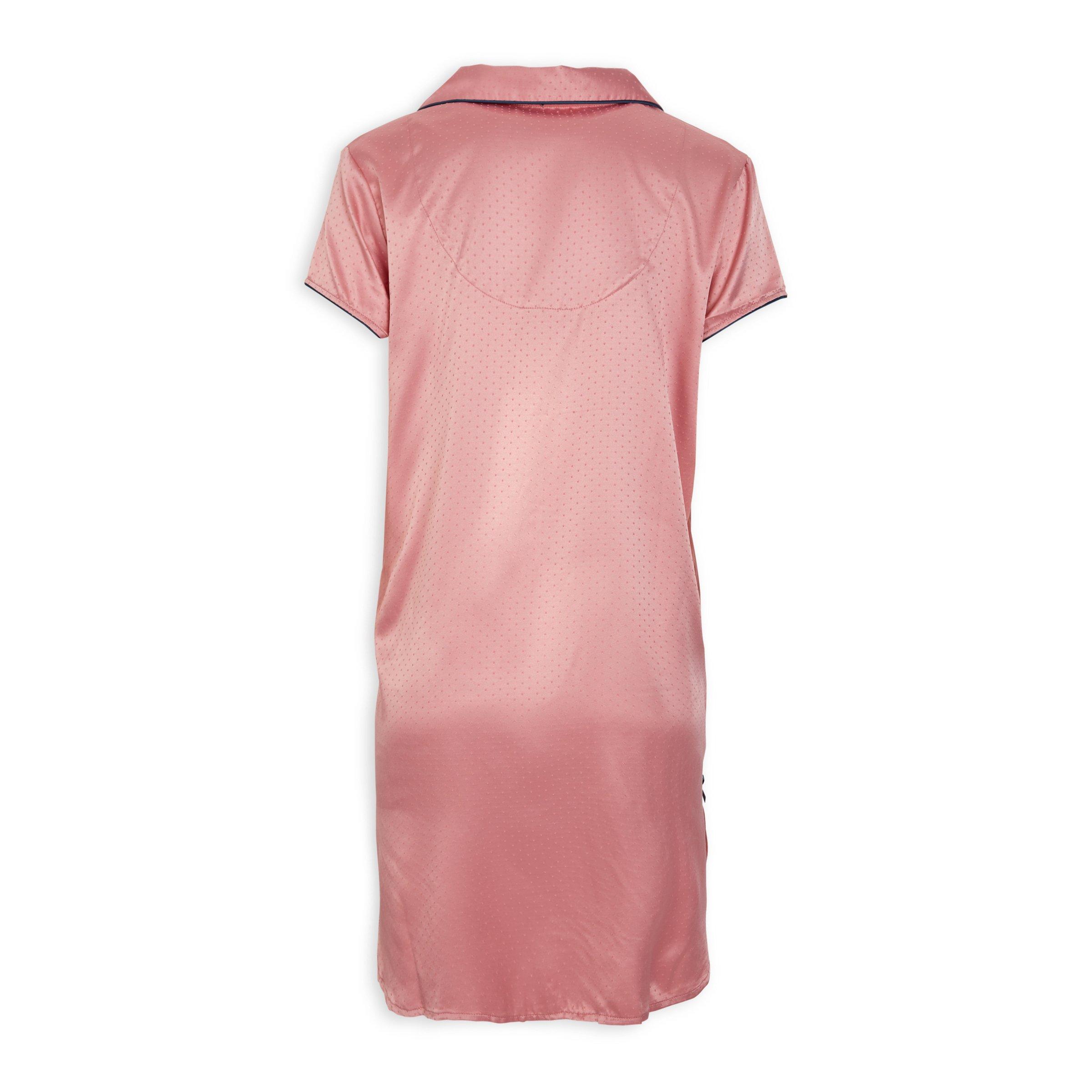 Pink Button Down Sleep Shirt (3040796)