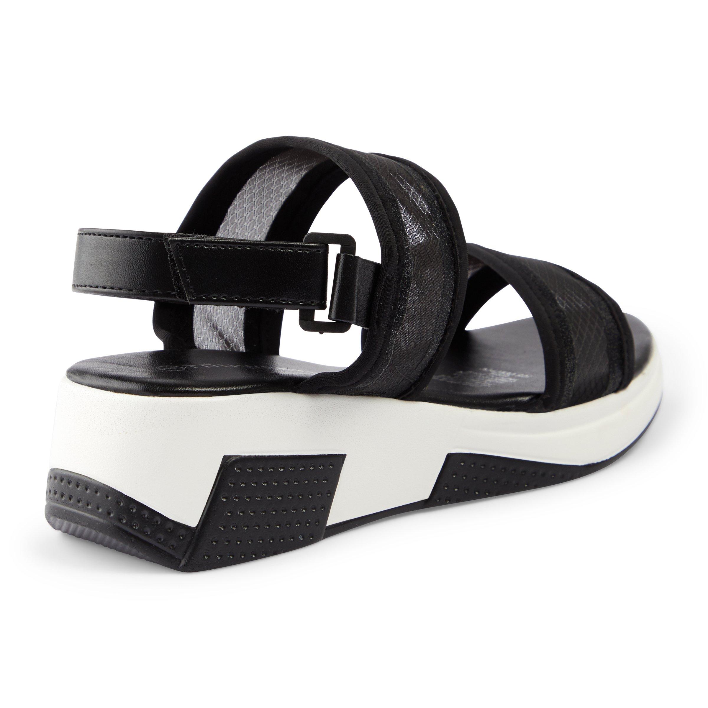 Black discount sporty sandals